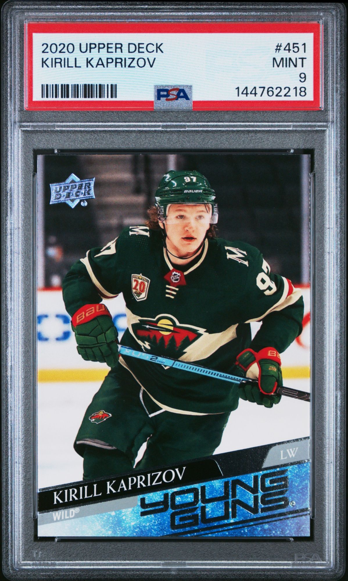 2020 Upper Deck 451 Kirill Kaprizov PSA 9