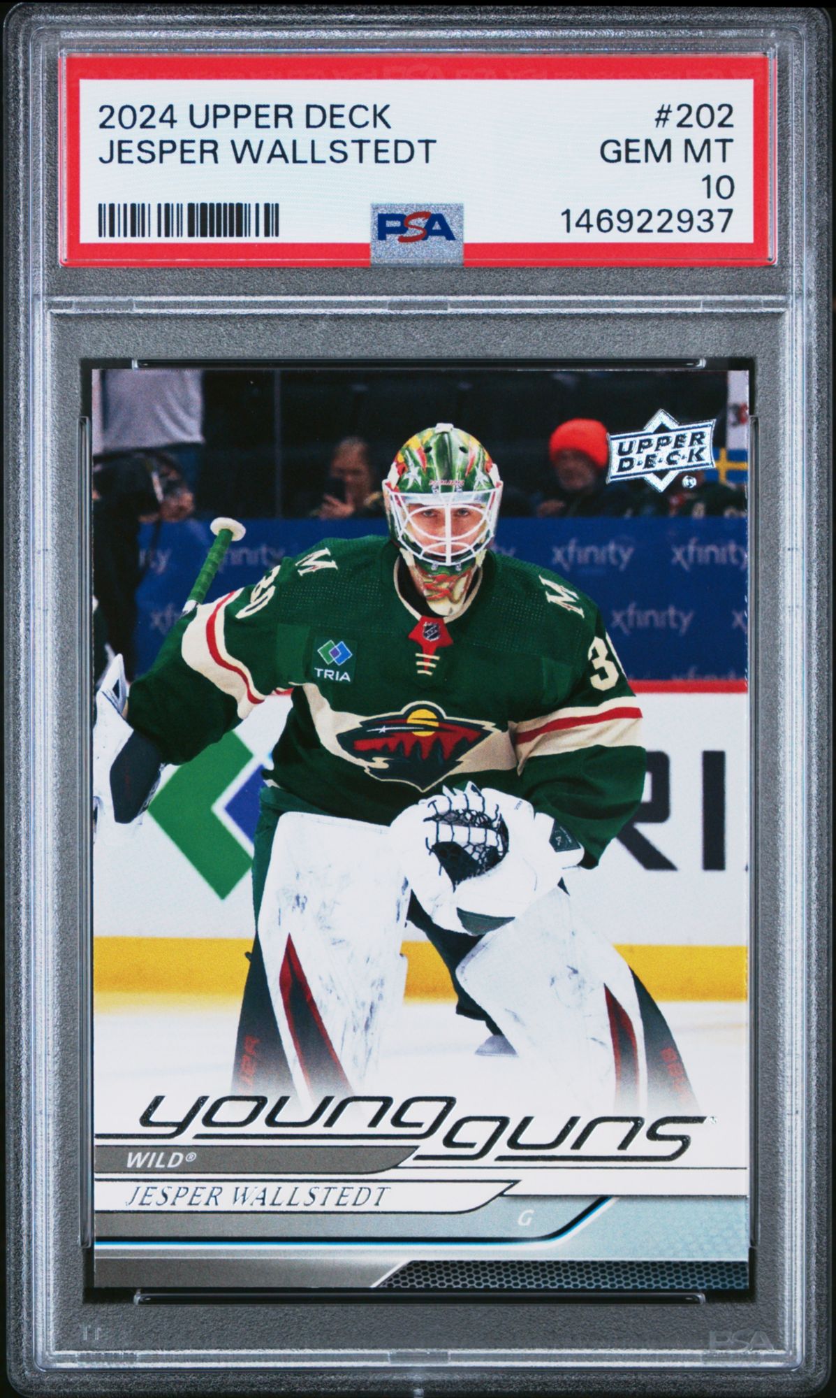 2024 Upper Deck 202 Jesper Wallstedt PSA 10