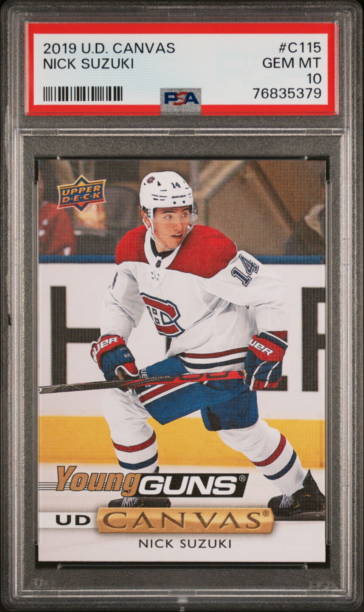 2019 Upper Deck Canvas C115 Nick Suzuki PSA 10