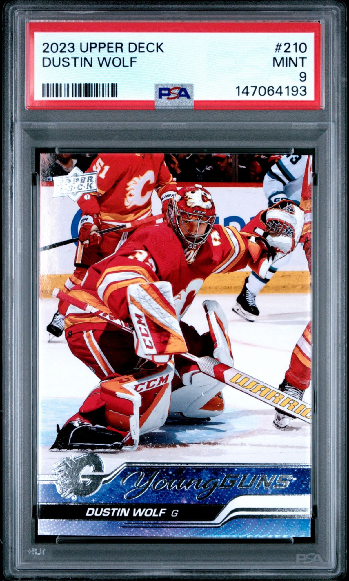 2023 Upper Deck 210 Dustin Wolf PSA 9