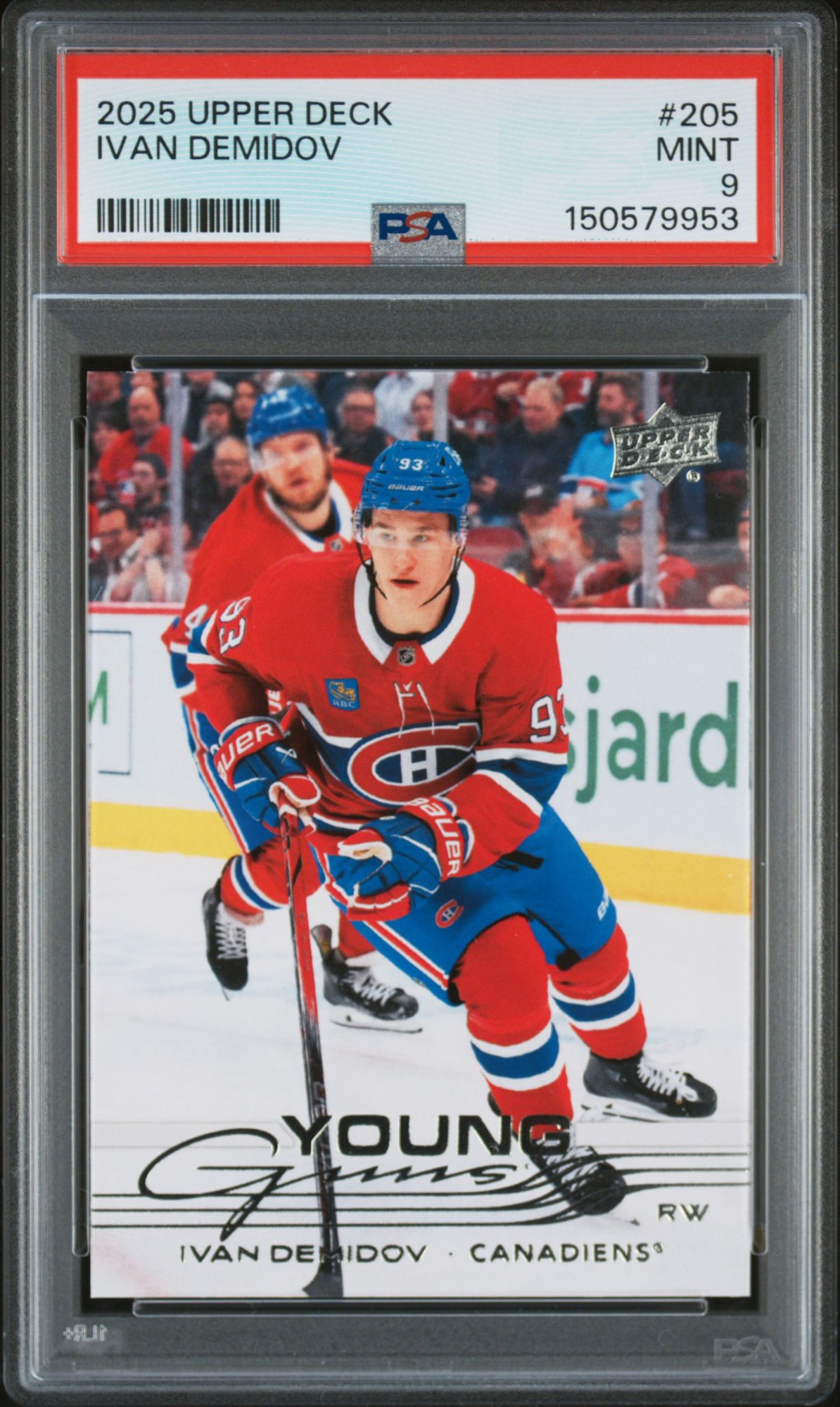 2025 Upper Deck 205 Ivan Demidov PSA 9