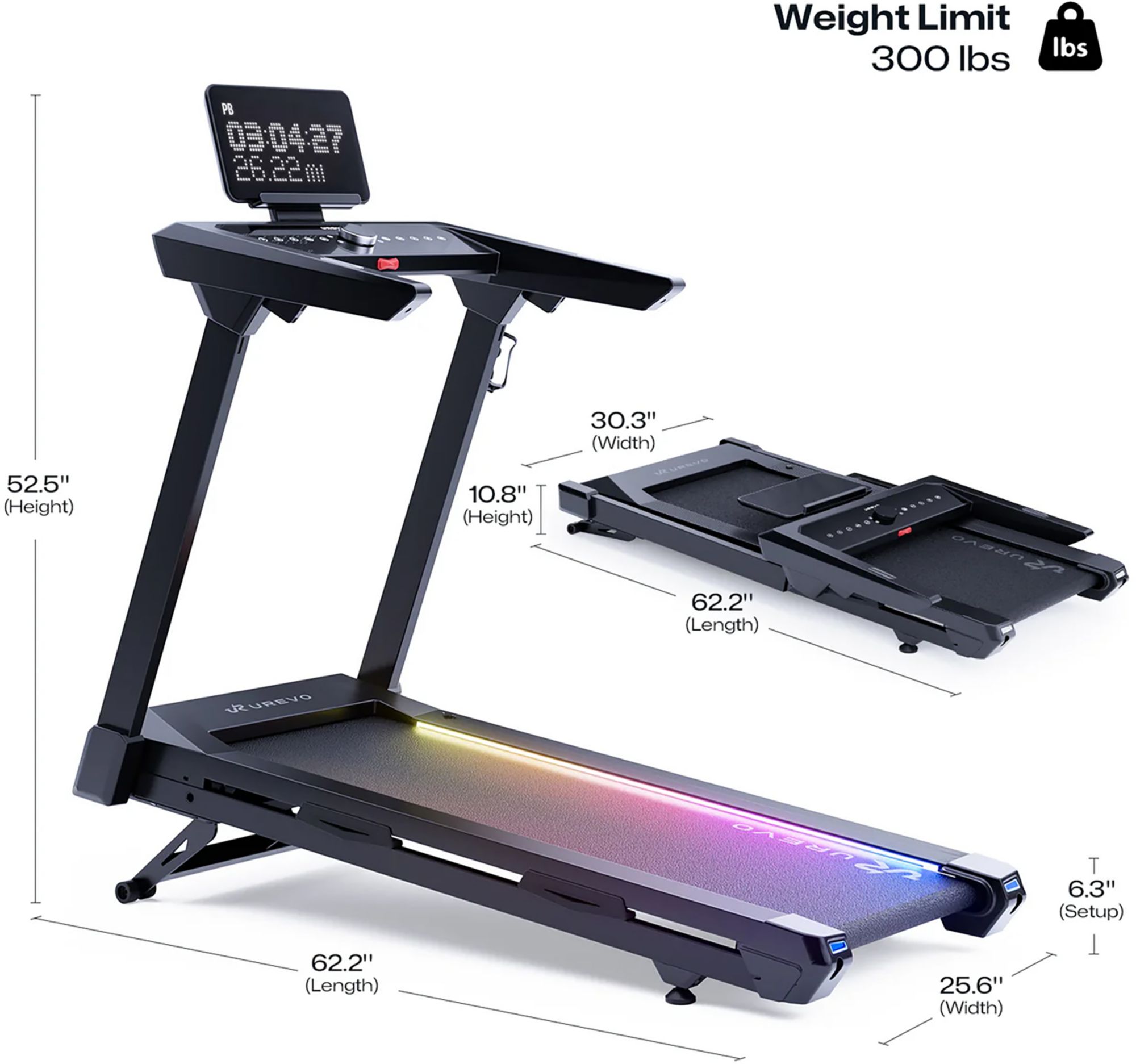Urevo Cyber Mega Smart Treadmill