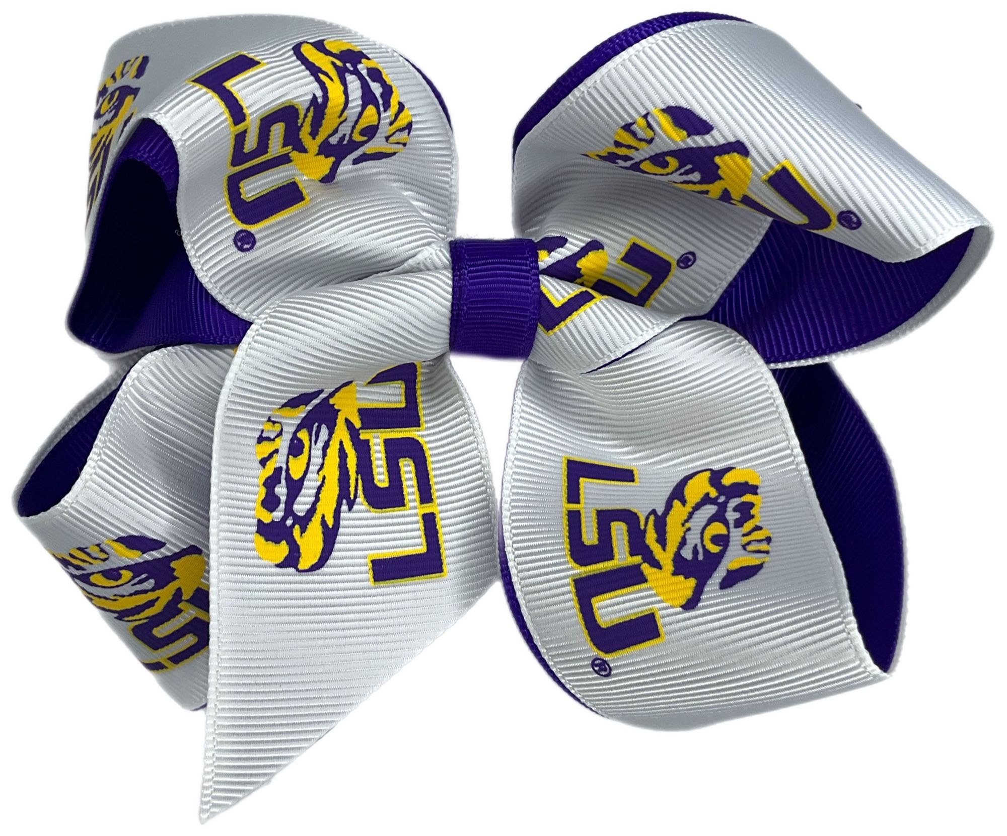 USA Bows LSU Tigers Two Tone Bow