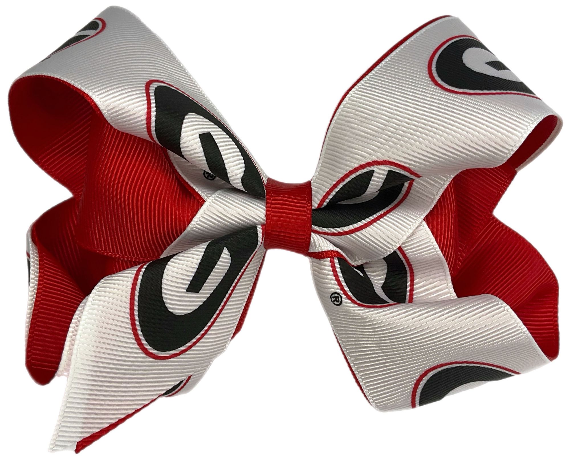 USA Bows Georgia Bulldogs Two Tone Bow