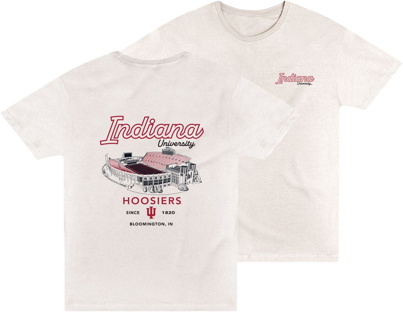 USCAPE Men's Indiana Hoosiers Vintage White Socialite T-Shirt