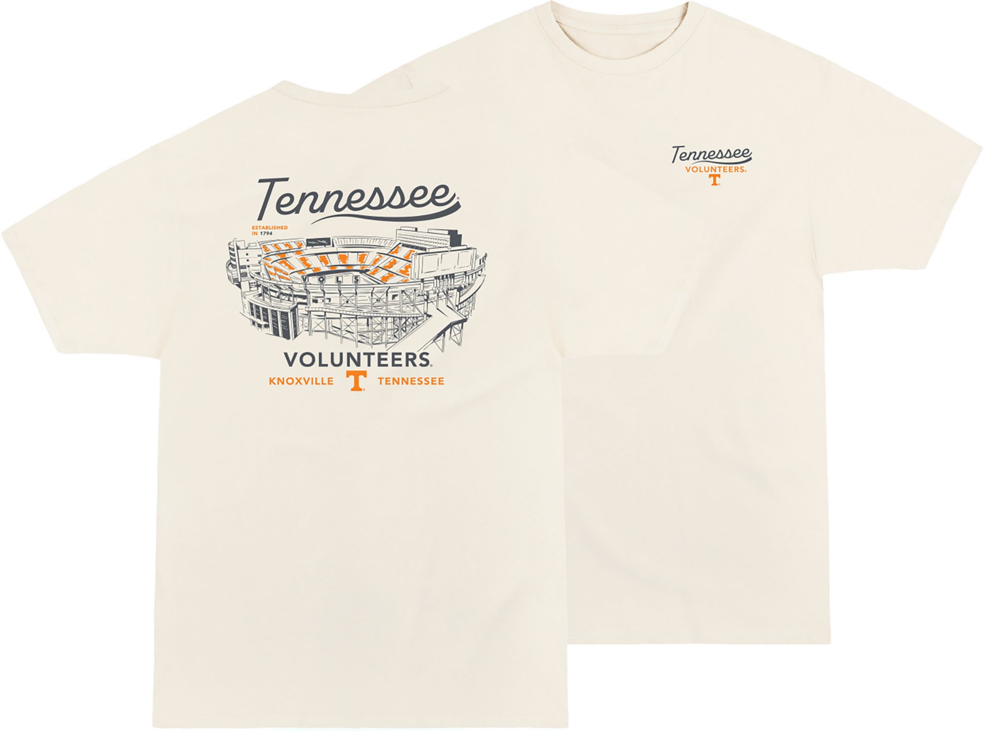 USCAPE Men's Tennessee Volunteers Vintage White Socialite T-Shirt