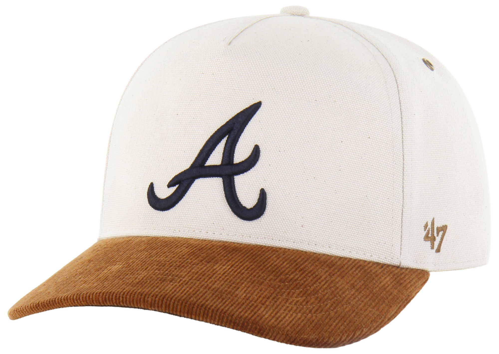Carhartt x '47 Adult Atlanta Braves Cream Undyed Hitch Adjustable Hat