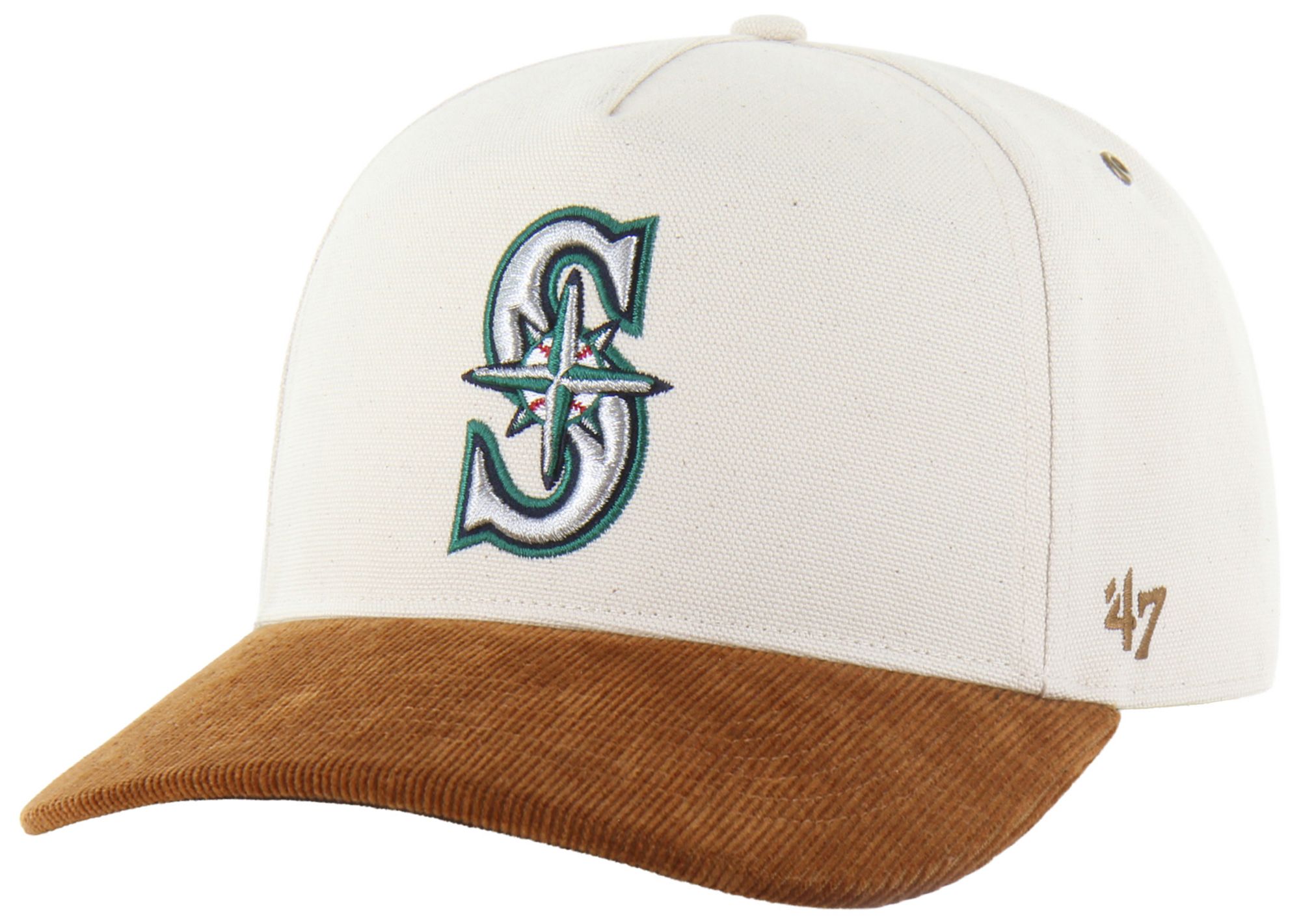 Carhartt x '47 Adult Seattle Mariners Cream Undyed Hitch Adjustable Hat