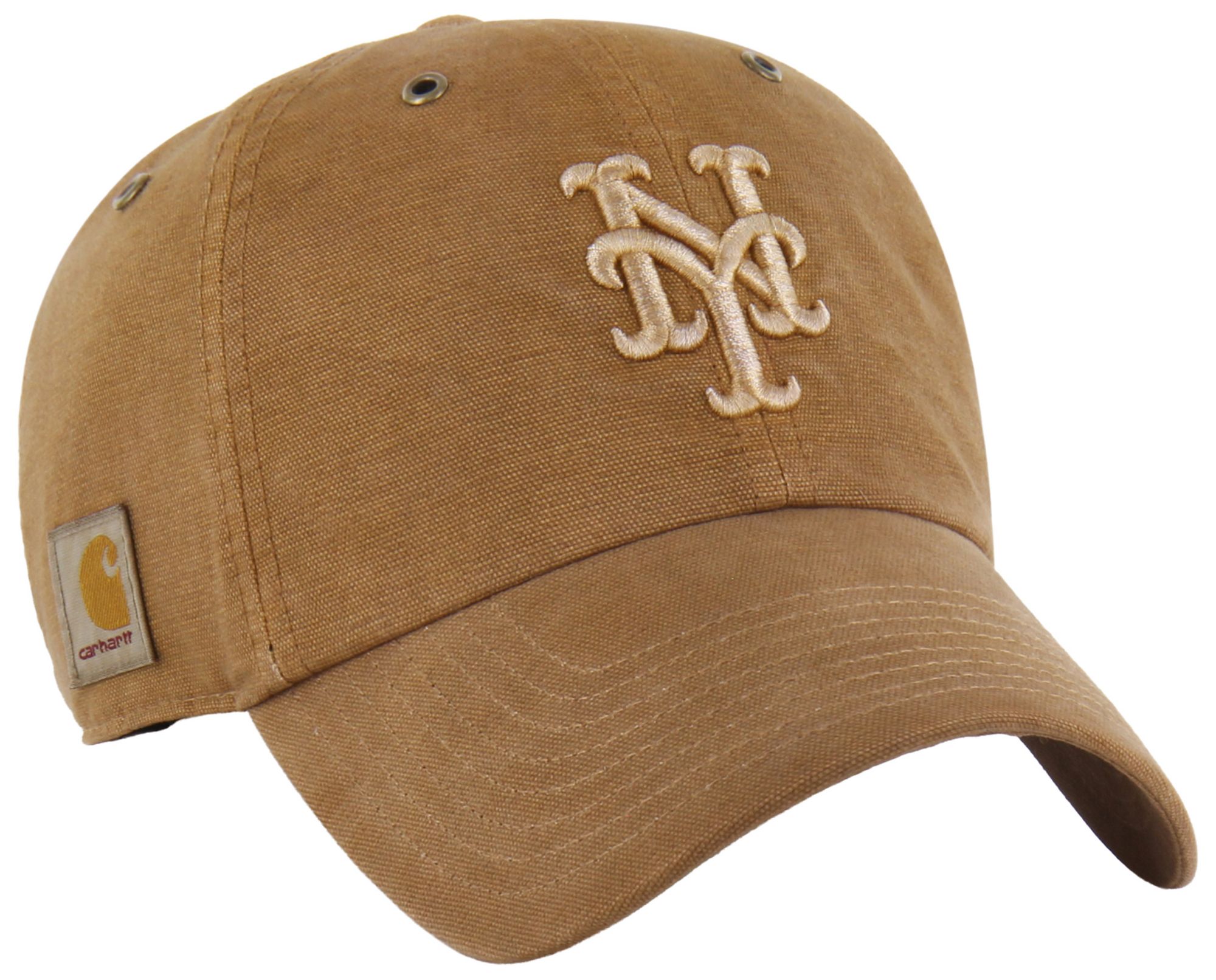 Carhartt x '47 Adult New York Mets Brown Garment Dyed Clean Up Adjustable Hat