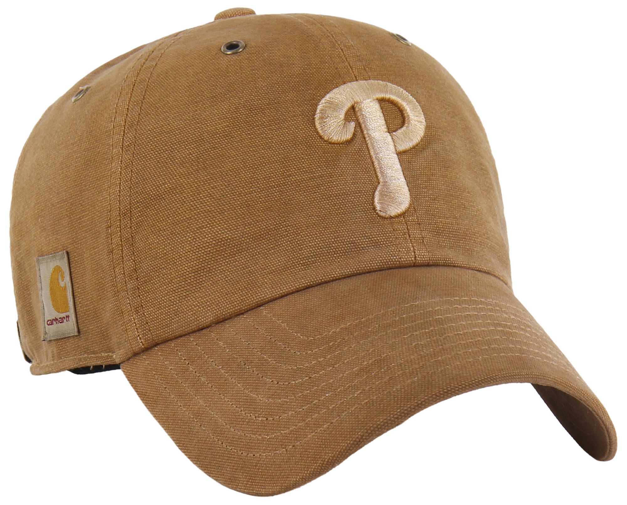 Carhartt x '47 Adult Philadelphia Phillies Brown Garment Dyed Clean Up Adjustable Hat