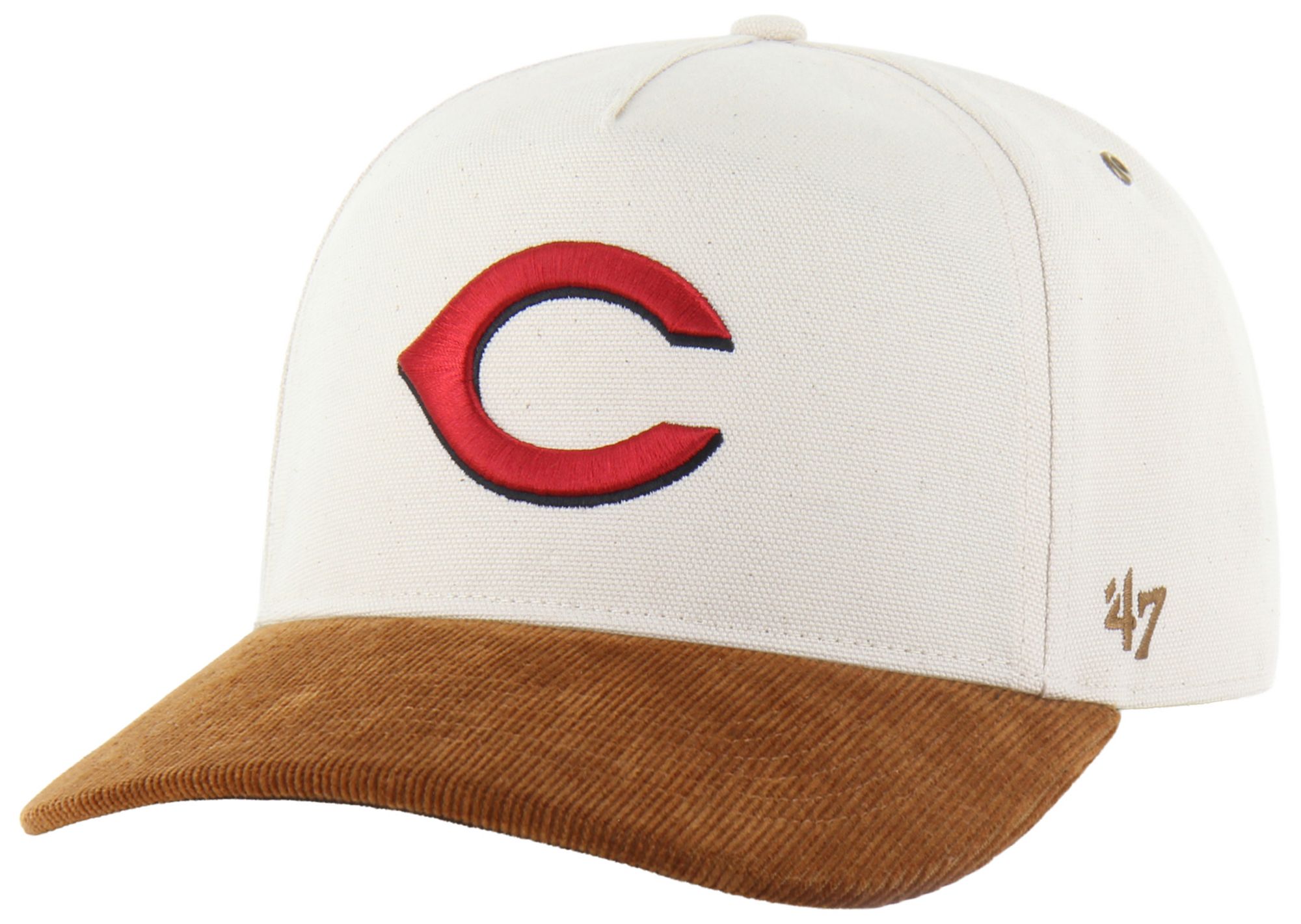Carhartt x '47 Adult Cincinnati Reds Cream Undyed Hitch Adjustable Hat