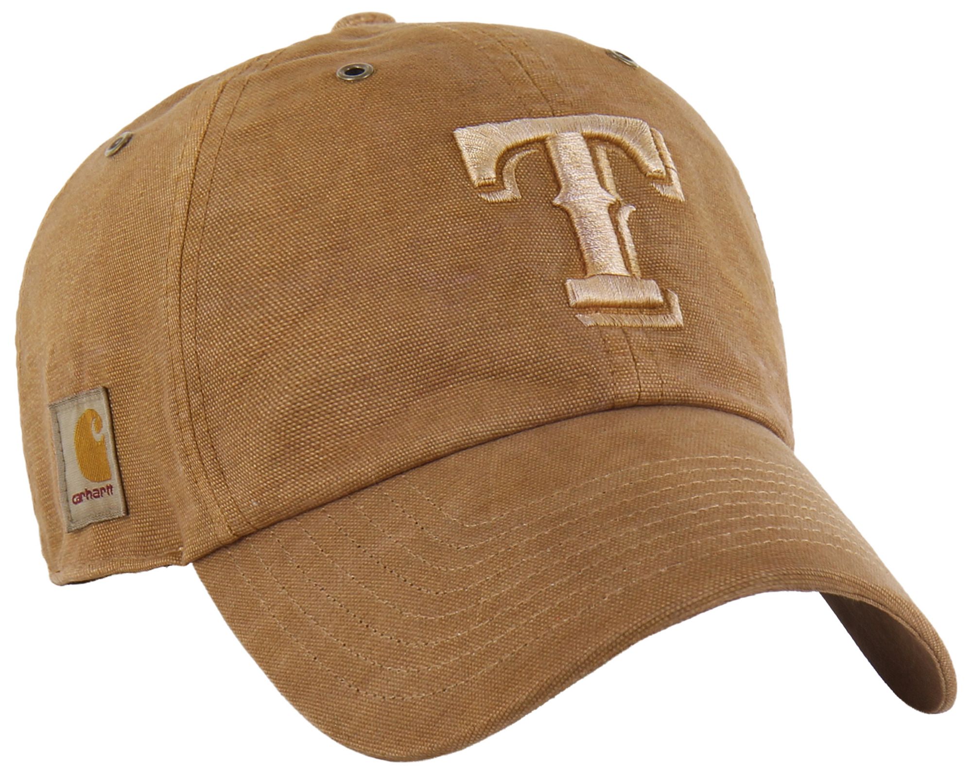 Carhartt x '47 Adult Texas Rangers Brown Garment Dyed Clean Up Adjustable Hat