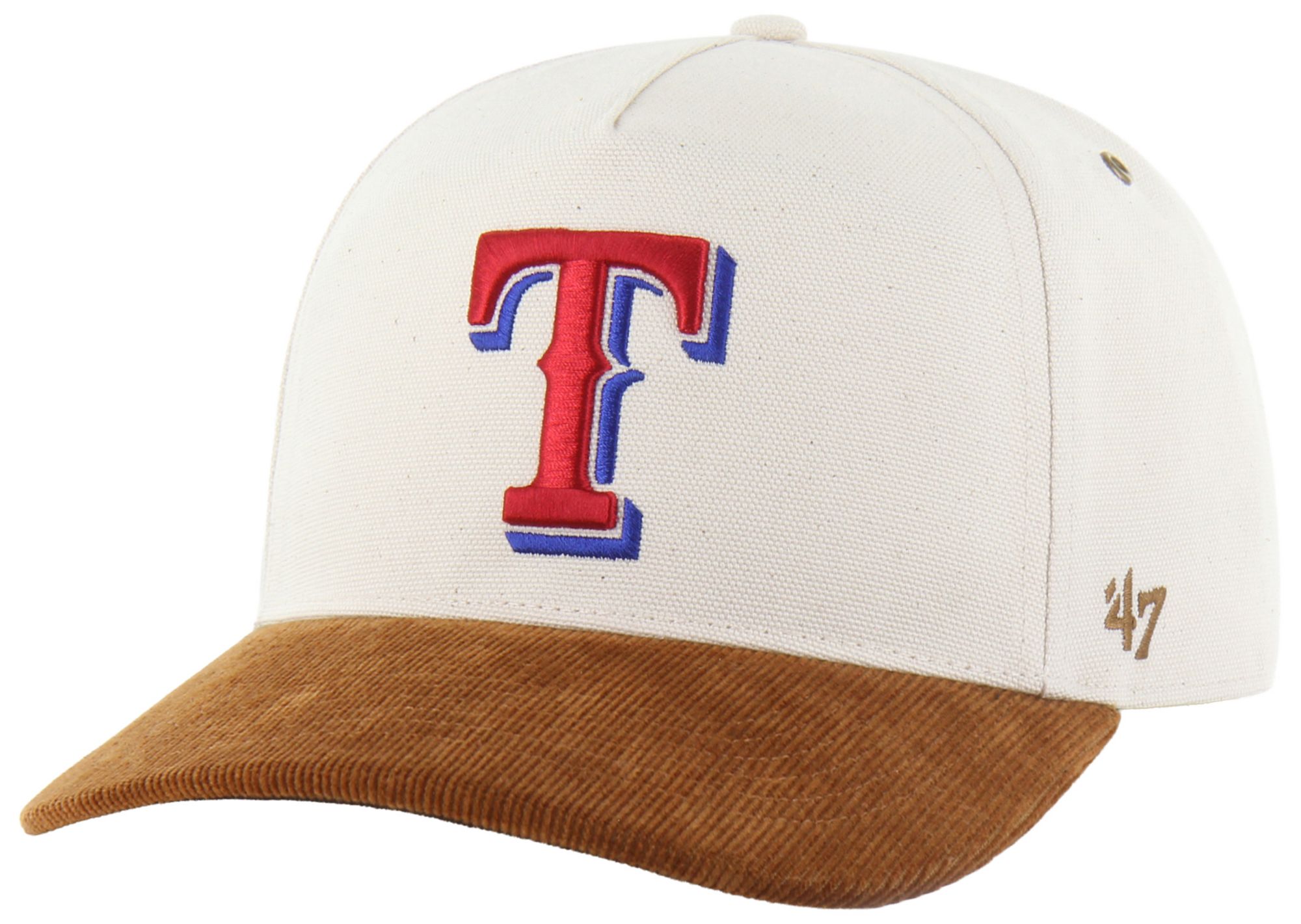Carhartt x '47 Adult Texas Rangers Cream Undyed Hitch Adjustable Hat