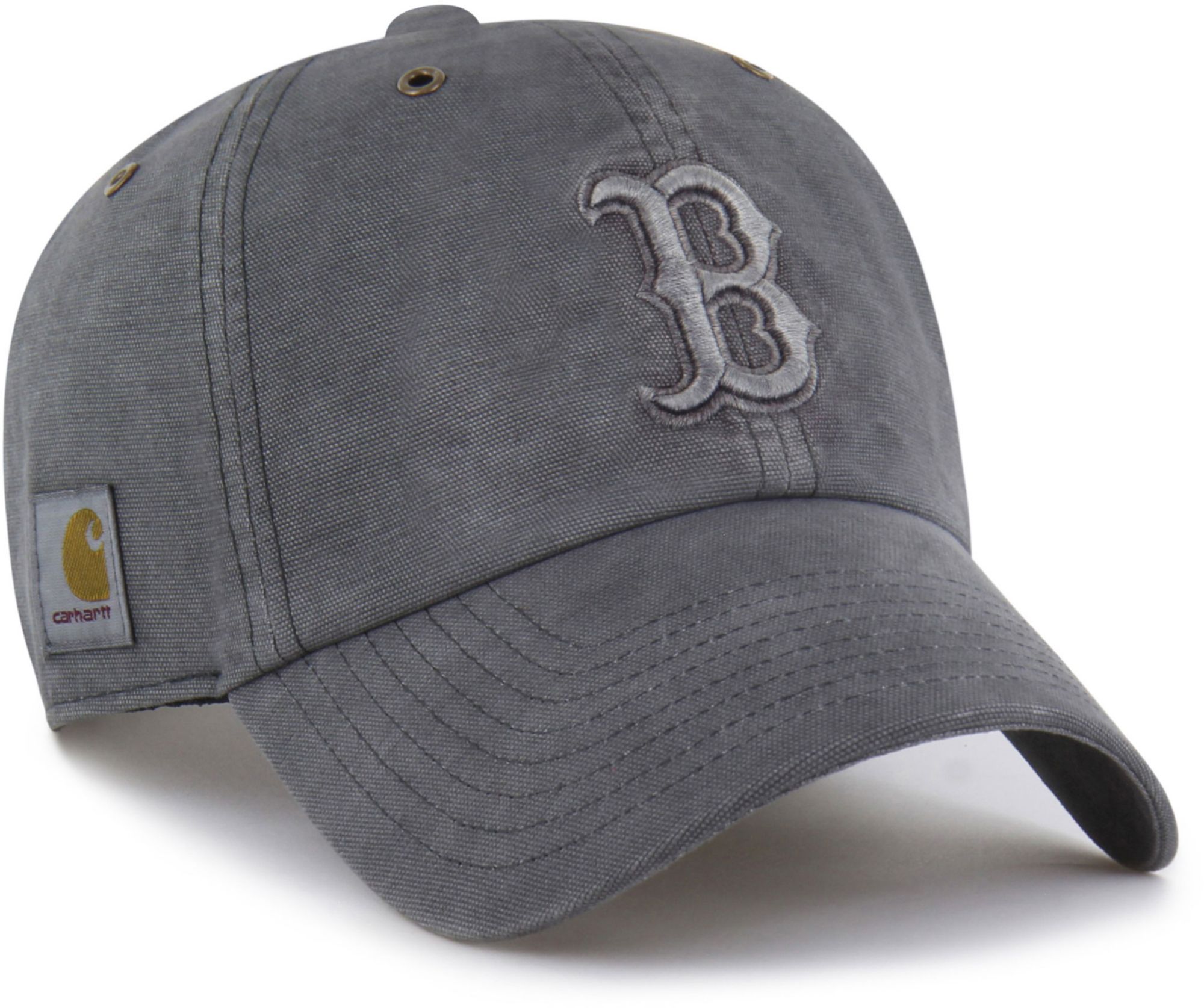 Carhartt x '47 Adult Boston Red Sox Charcoal Garment Dyed Clean Up Adjustable Hat