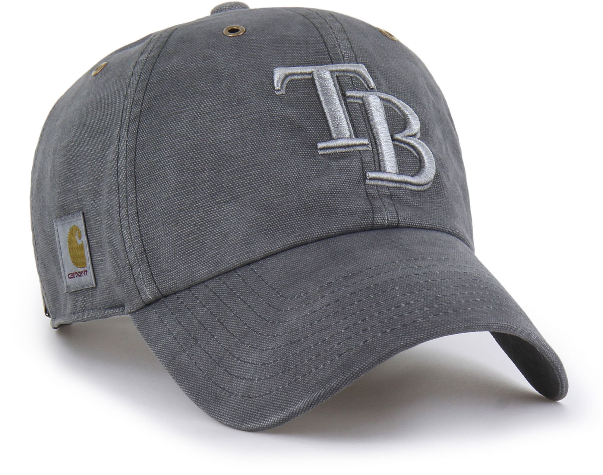 Carhartt x '47 Adult Tampa Bay Rays Charcoal Garment Dyed Clean Up Adjustable Hat