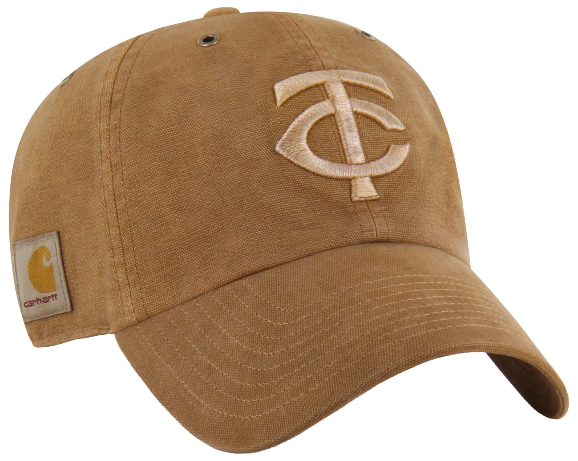 Carhartt x '47 Adult Minnesota Twins Brown Garment Dyed Clean Up Adjustable Hat