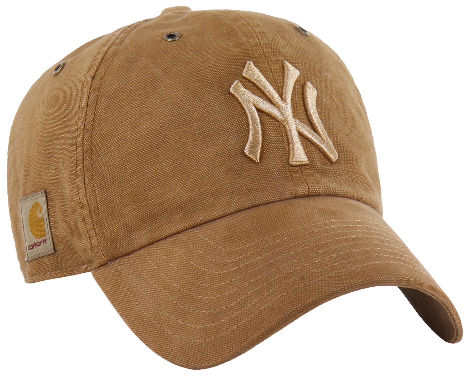 Carhartt x '47 Adult New York Yankees Brown Dyed Clean Up Adjustable Hat