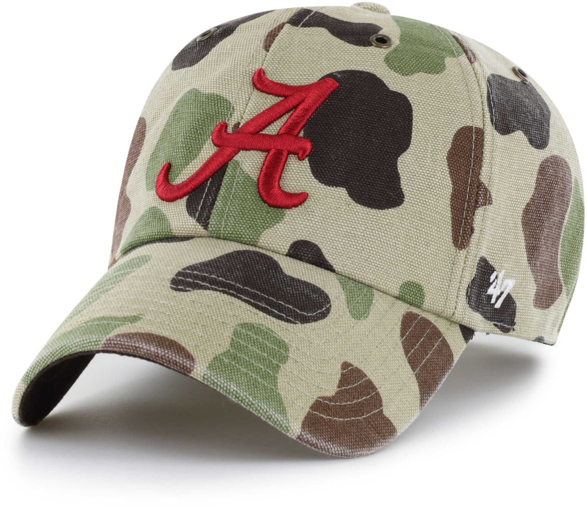 Carhartt x '47 Adult Alabama Crimson Tide Duck Camo Clean Up Adjustable Hat