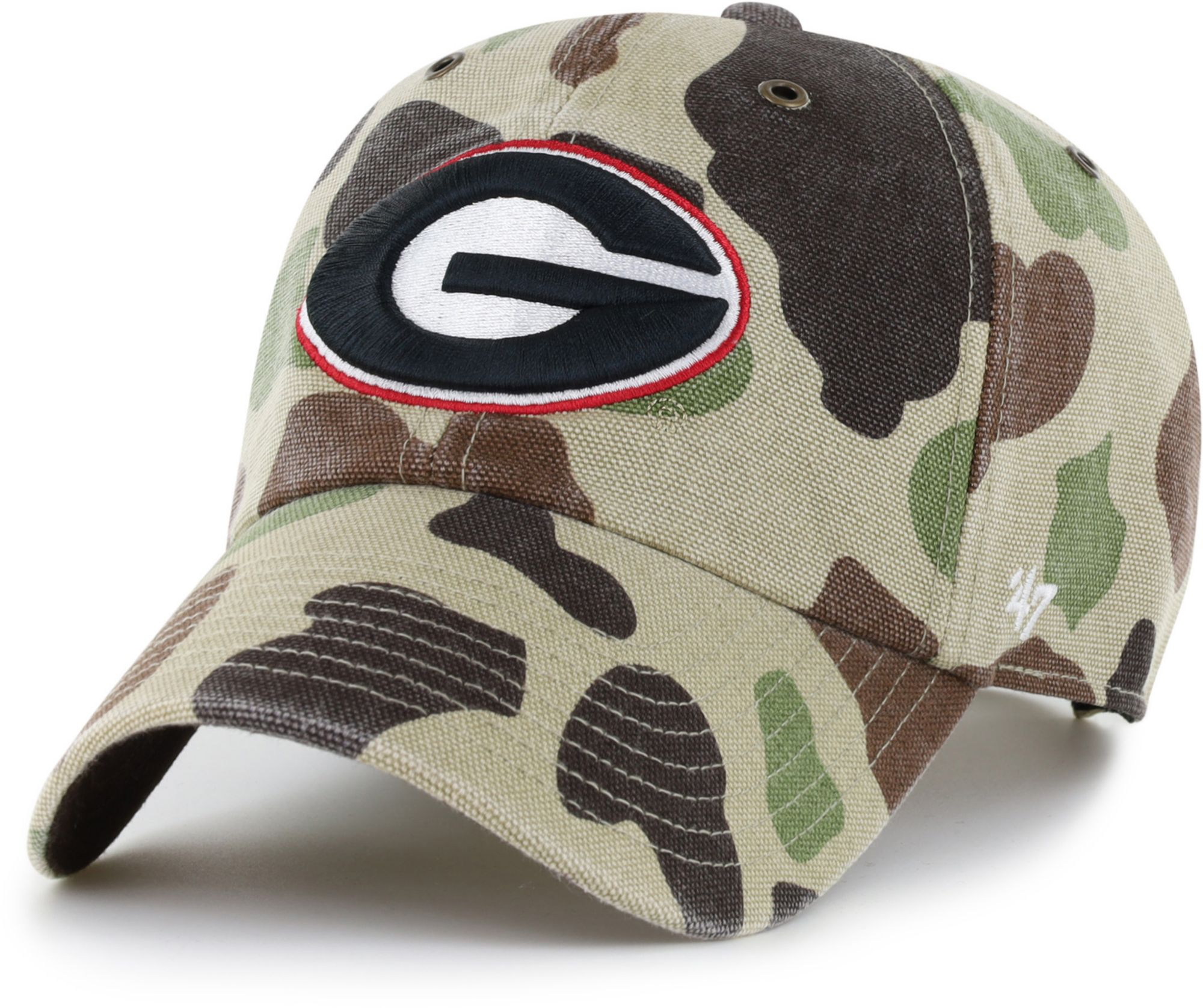 Carhartt x '47 Adult Georgia Bulldogs Duck Camo Clean Up Adjustable Hat