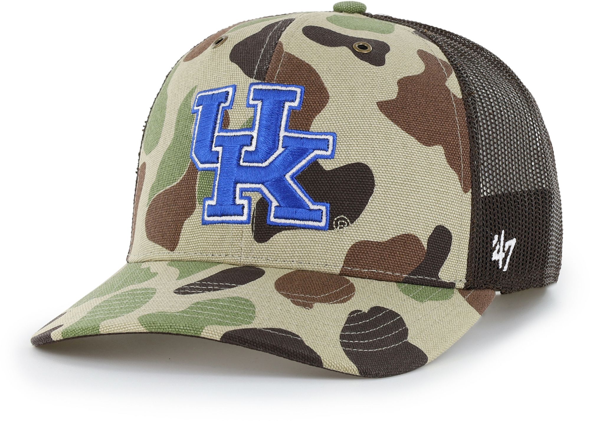 Carhartt x '47 Adult Kentucky Wildcats Duck Camo Adjustable Trucker Hat