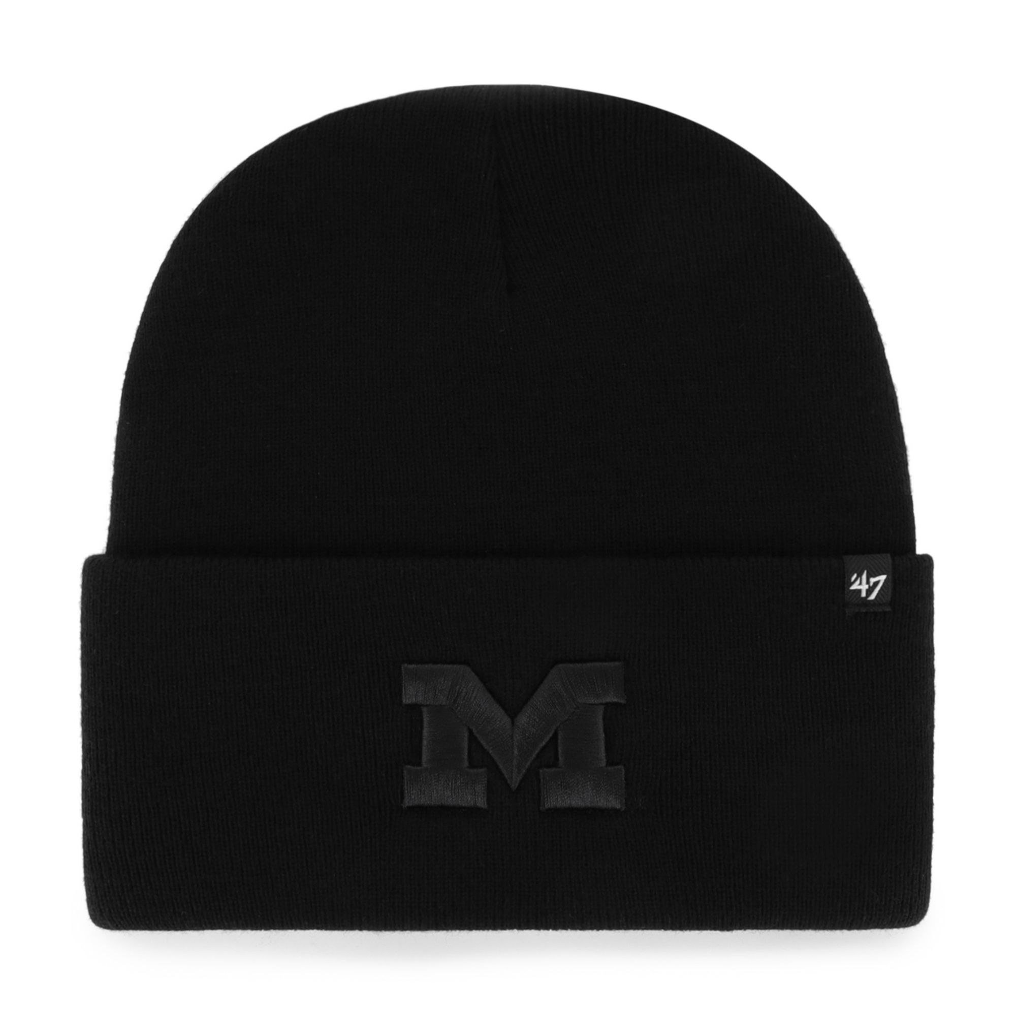 Carhartt x '47 Michigan Wolverines Black Cuffed Knit Beanie
