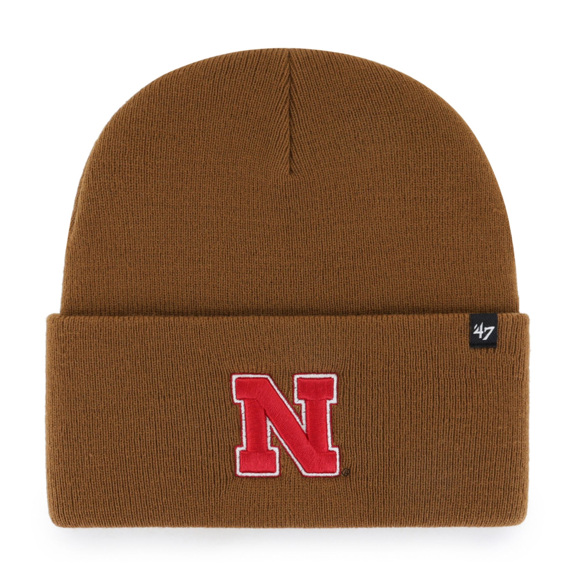 Carhartt x '47 Nebraska Cornhuskers Brown Cuffed Knit Beanie