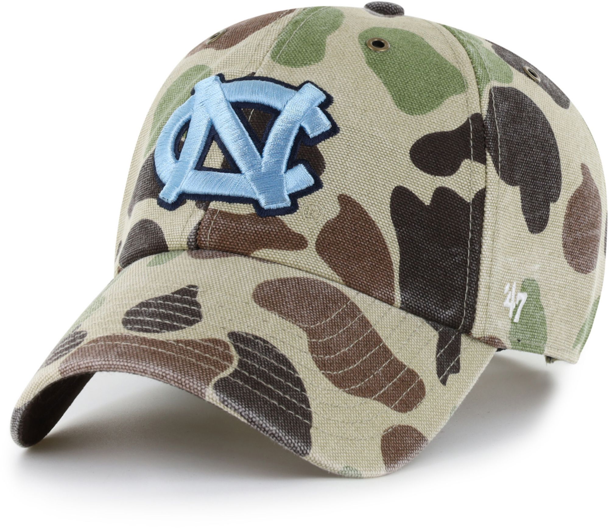 Carhartt x '47 Adult North Carolina Tar Heels Duck Camo Clean Up Adjustable Hat