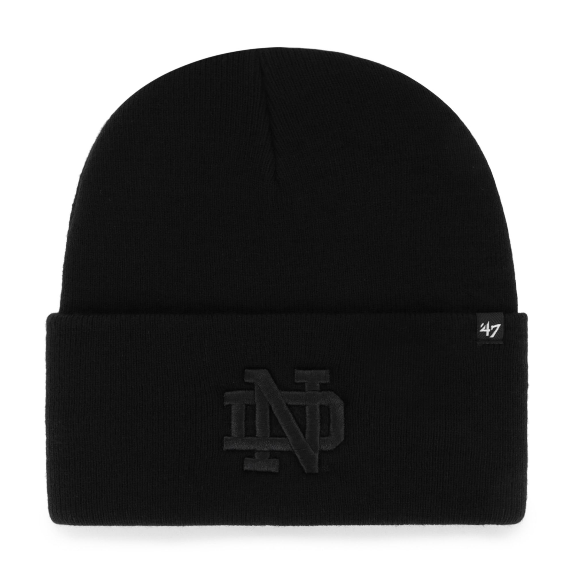 Carhartt x '47 Notre Dame Fighting Irish Black Cuffed Knit Beanie