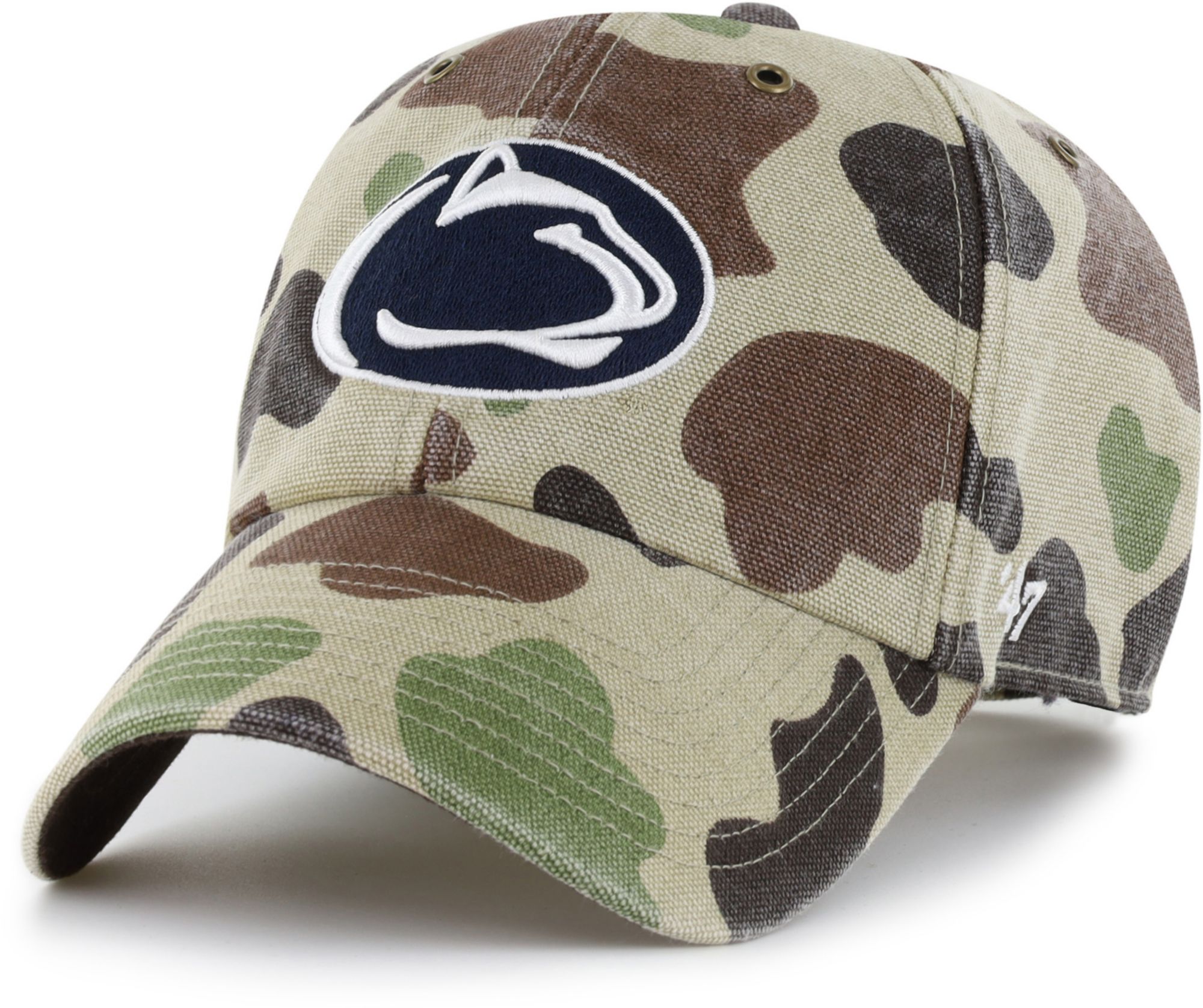 Carhartt x '47 Adult Penn State Nittany Lions Duck Camo Clean Up Adjustable Hat