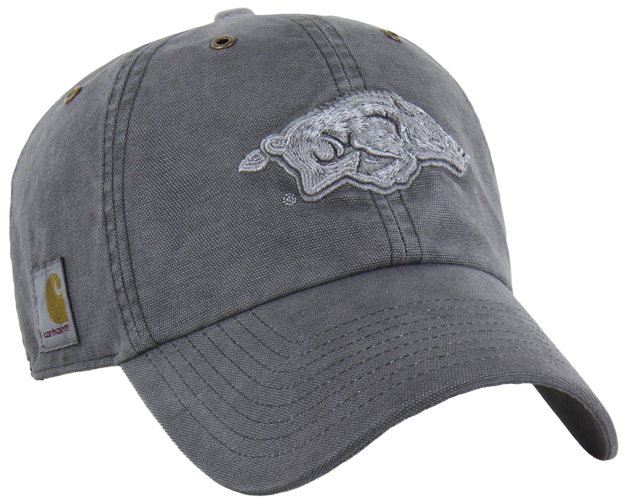 Carhartt x '47 Adult Arkansas Razorbacks Charcoal Dyed Clean Up Adjustable Hat