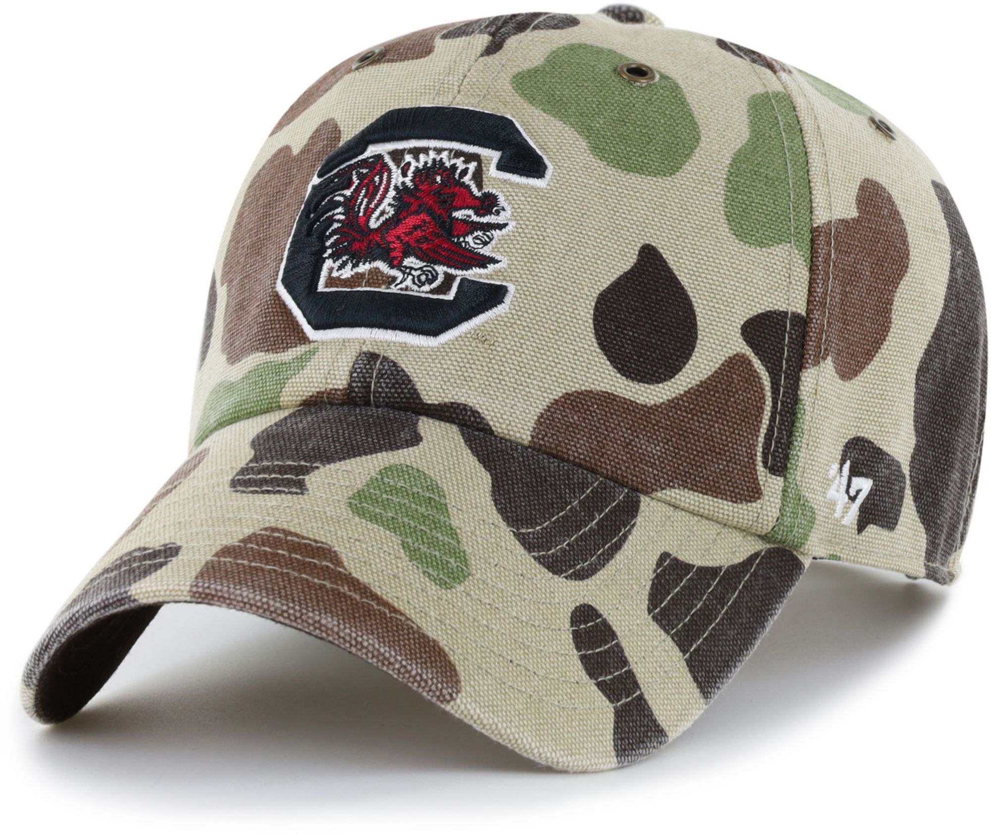 Carhartt x '47 Adult South Carolina Gamecocks Duck Camo Clean Up Adjustable Hat
