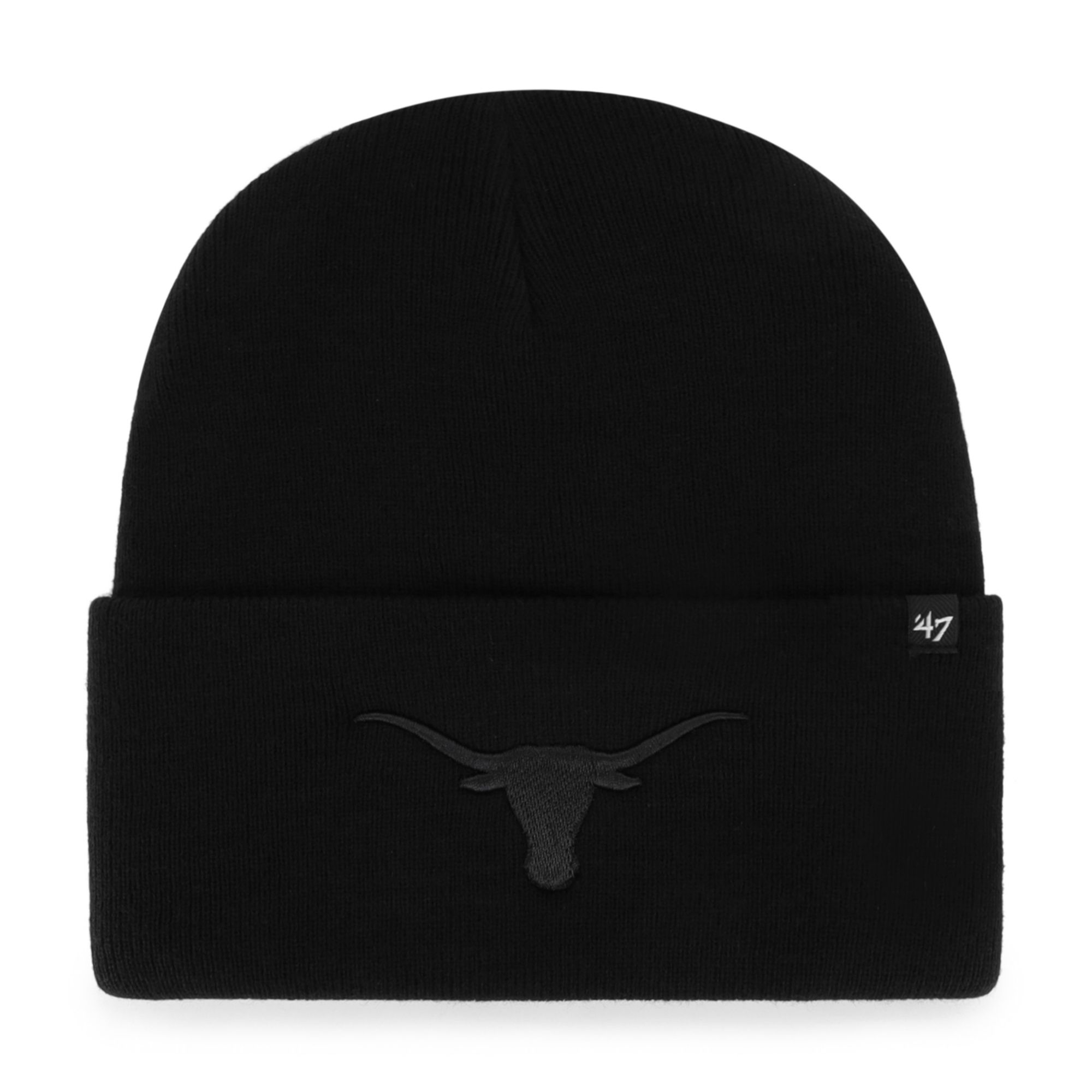 Carhartt x '47 Texas Longhorns Black Cuffed Knit Beanie
