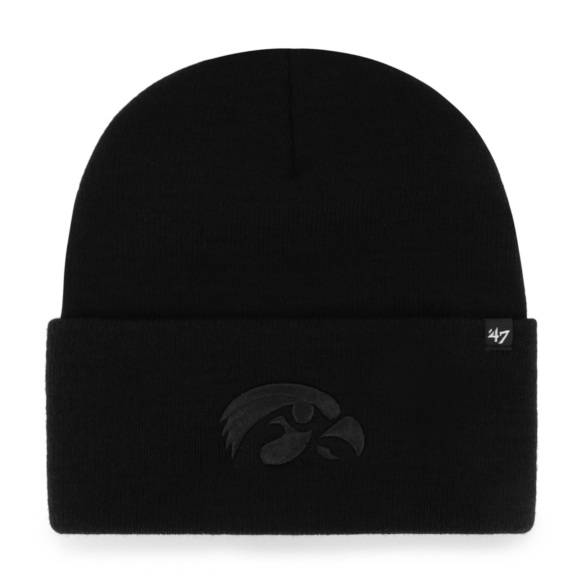 Carhartt x '47 Iowa Hawkeyes Black Cuffed Knit Beanie
