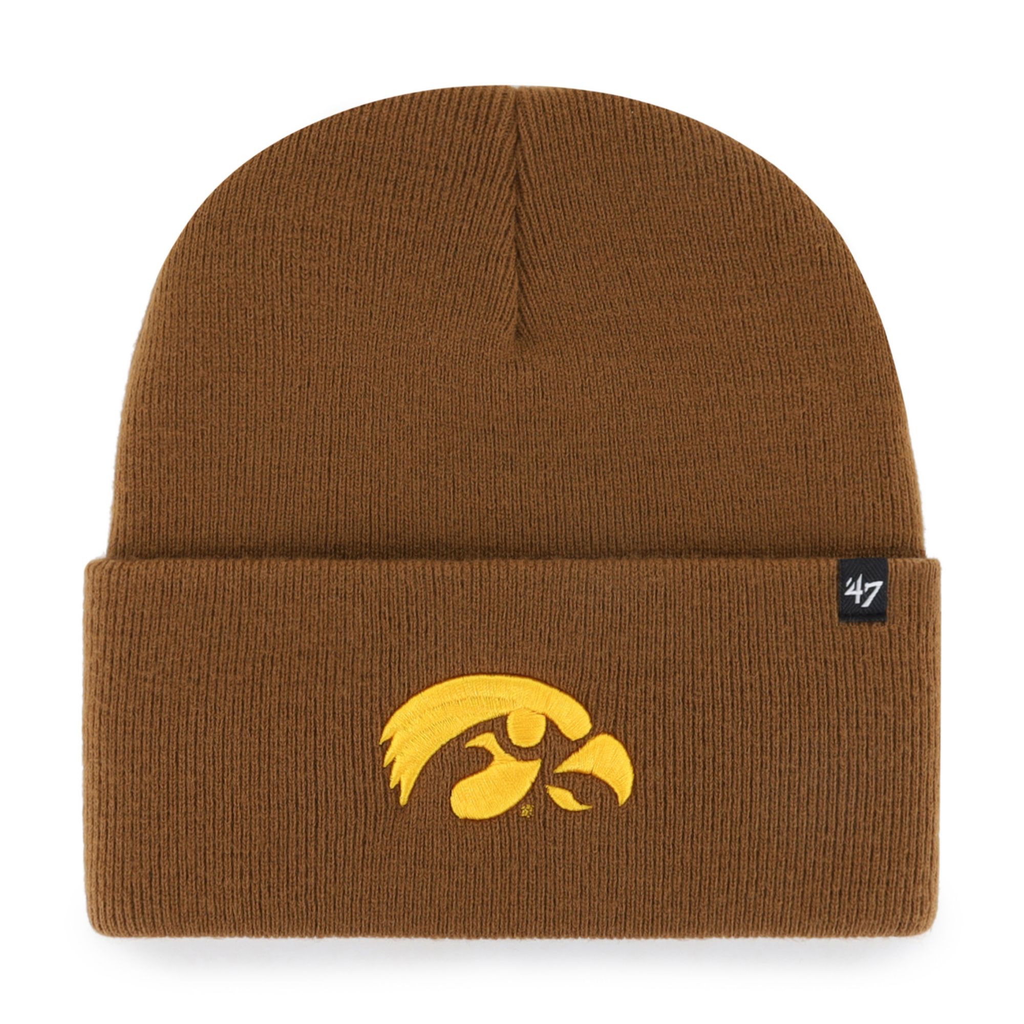 Carhartt x '47 Iowa Hawkeyes Brown Cuffed Knit Beanie