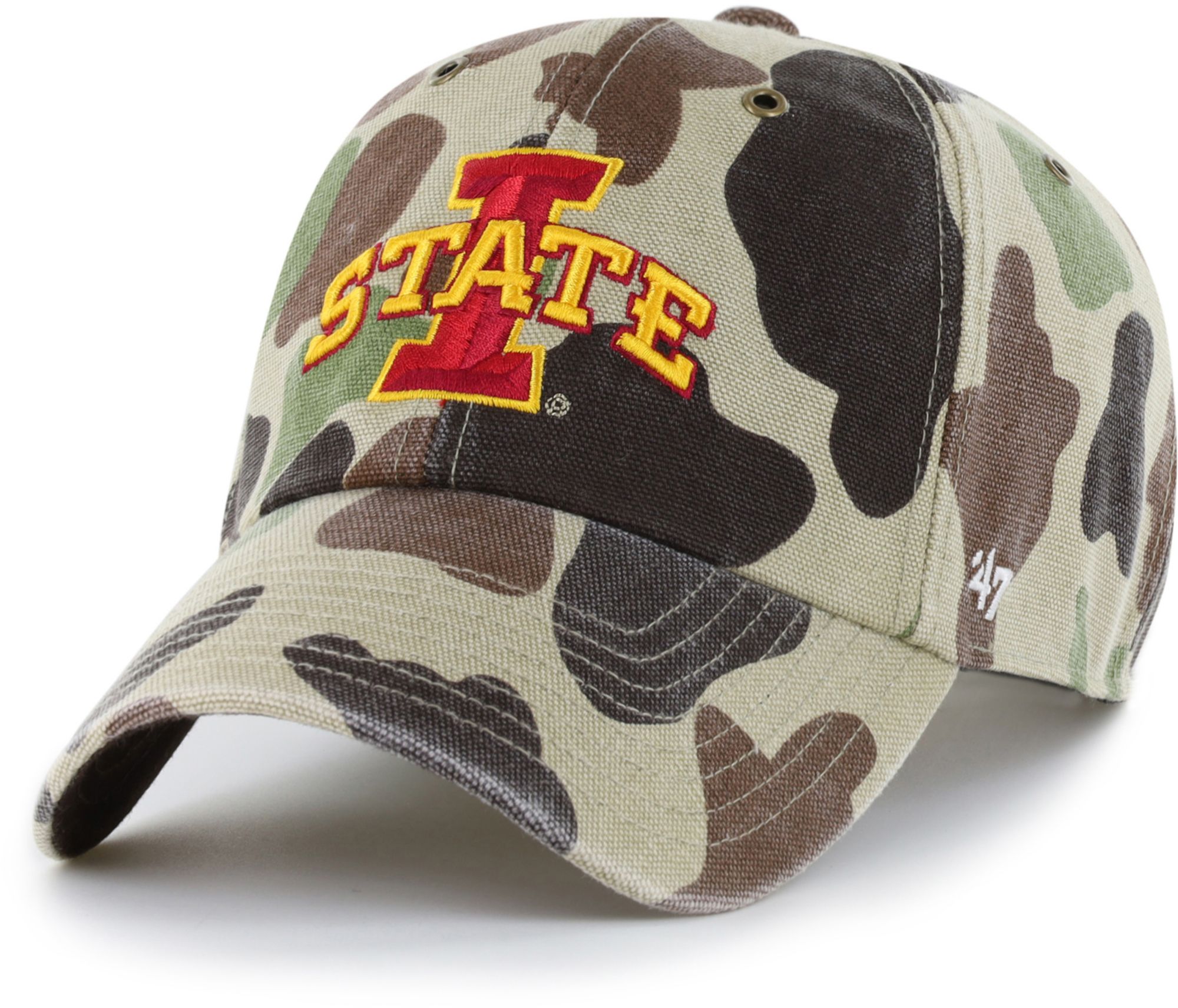 Carhartt x '47 Adult Iowa State Cyclones Duck Camo Clean Up Adjustable Hat