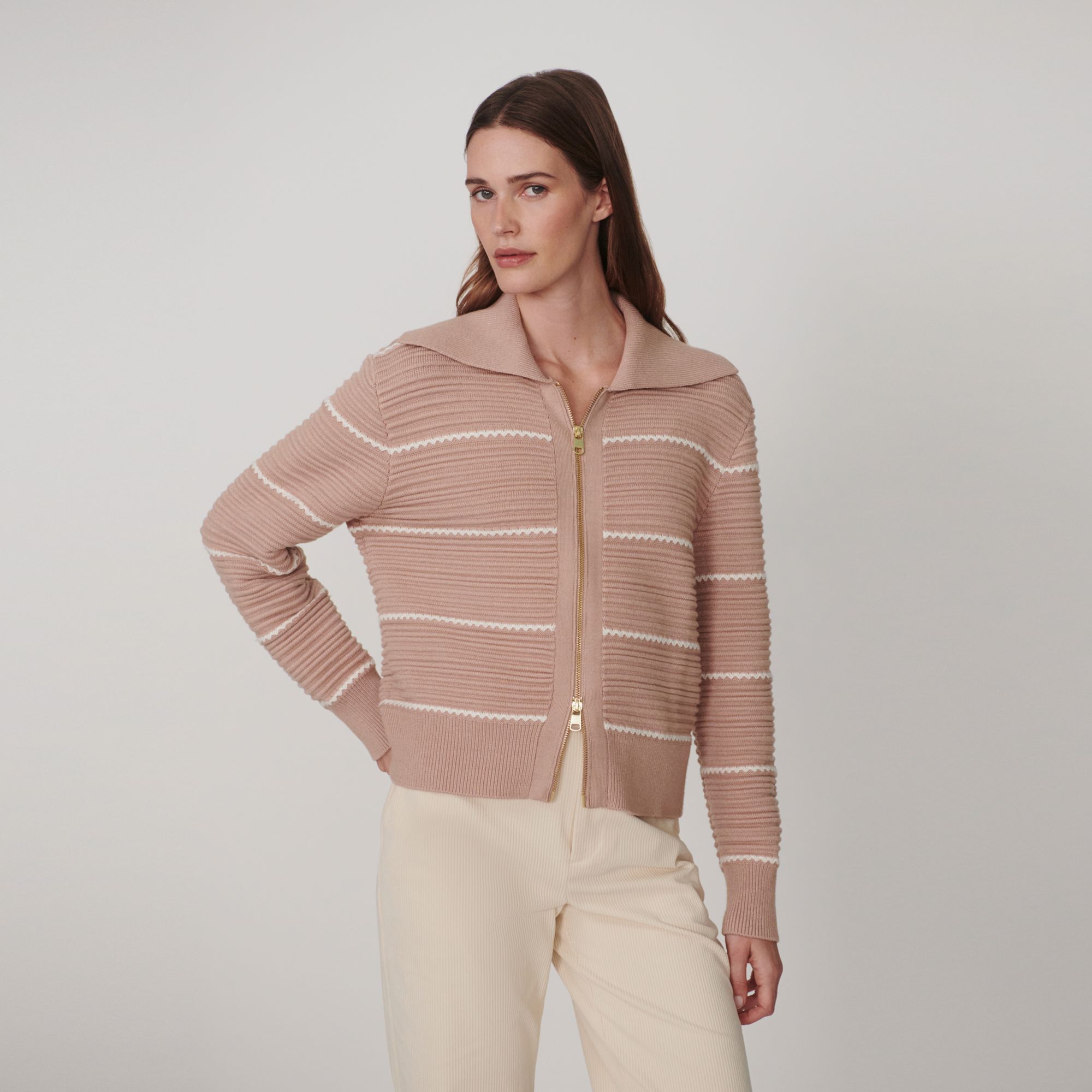 Varley Women's Melwen Zip Through Sweater Jacket