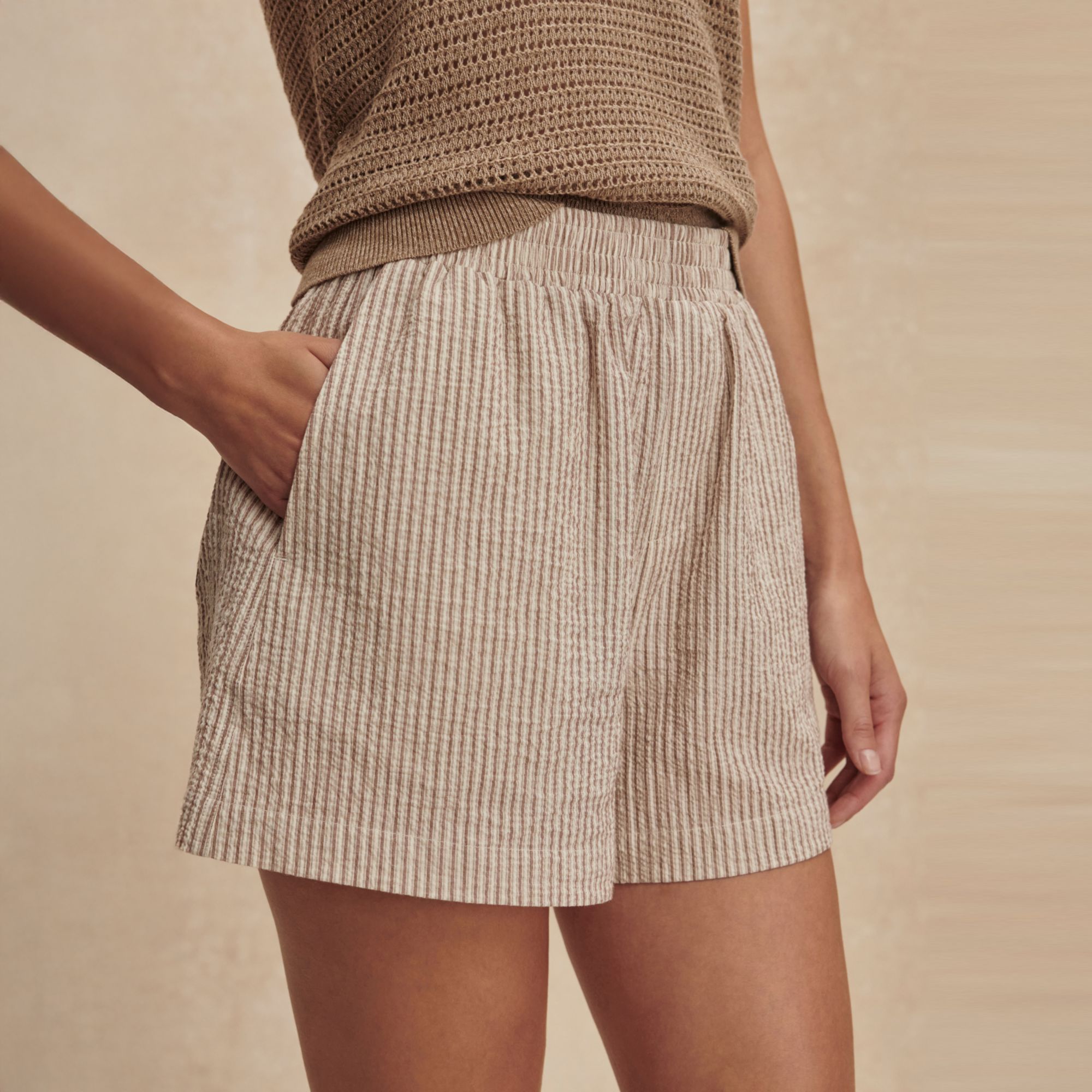Birch Taupe Stripe