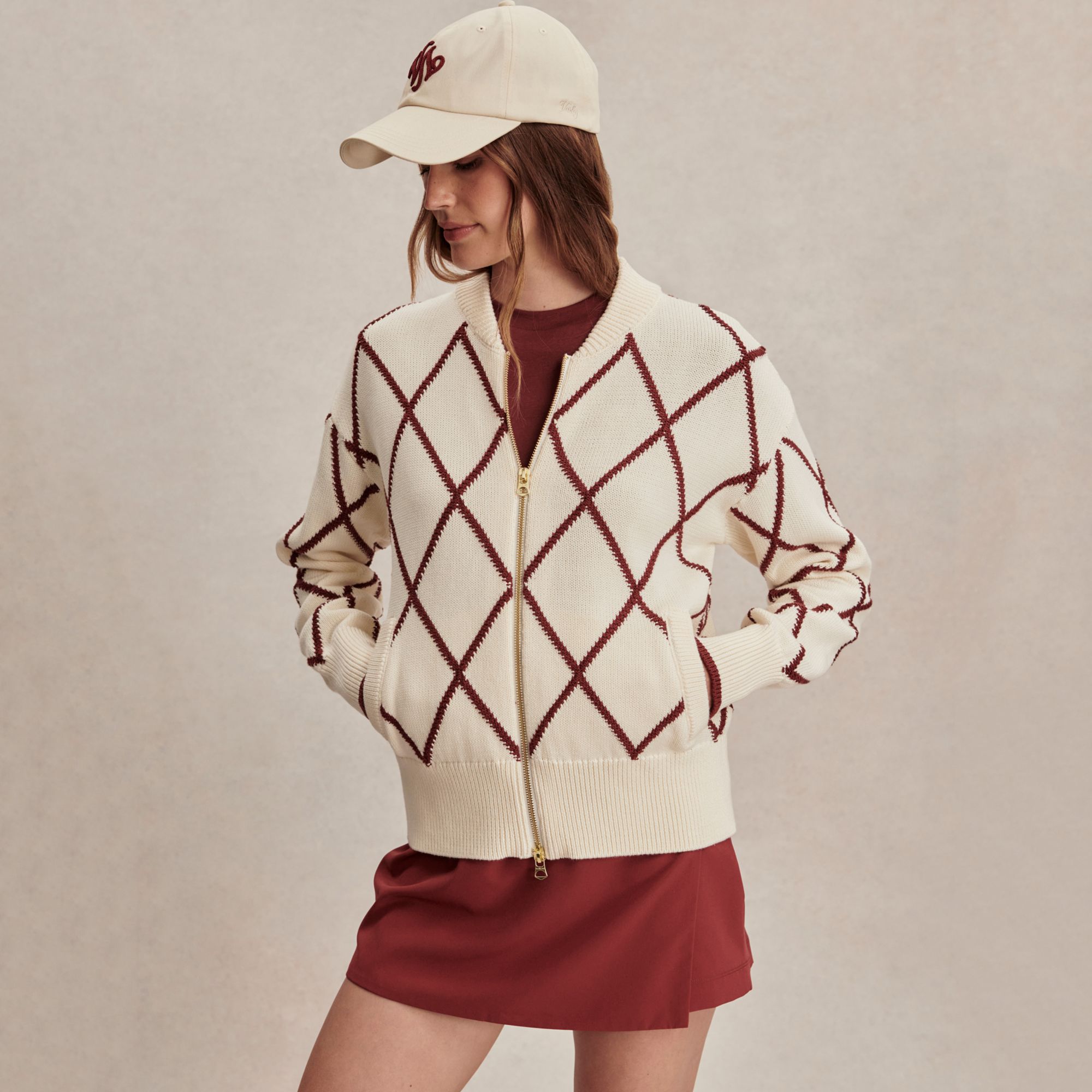 Varley Women's Nile Diamond Knit Jacket