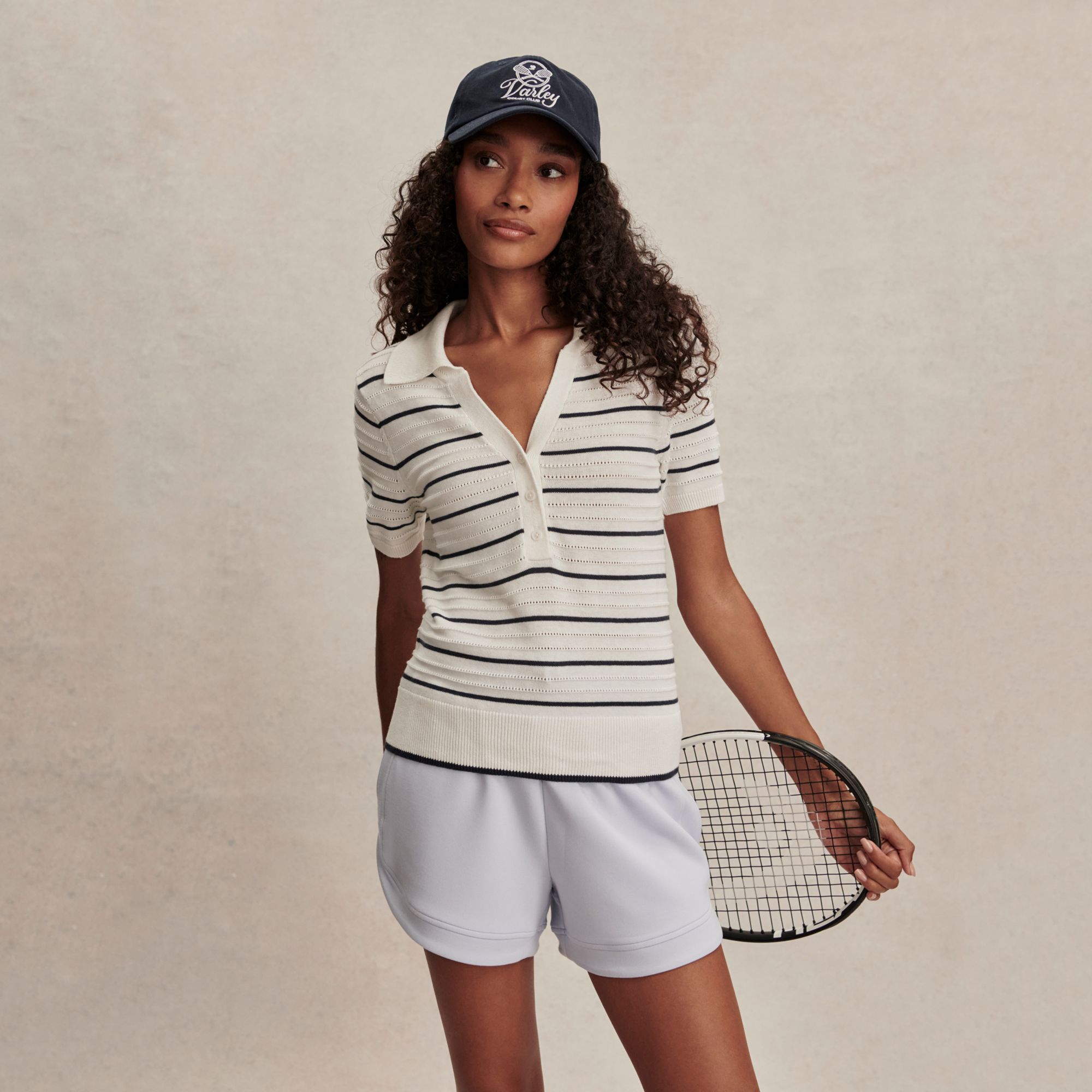 Varley Women's Wren Knit Short Sleeve Polo