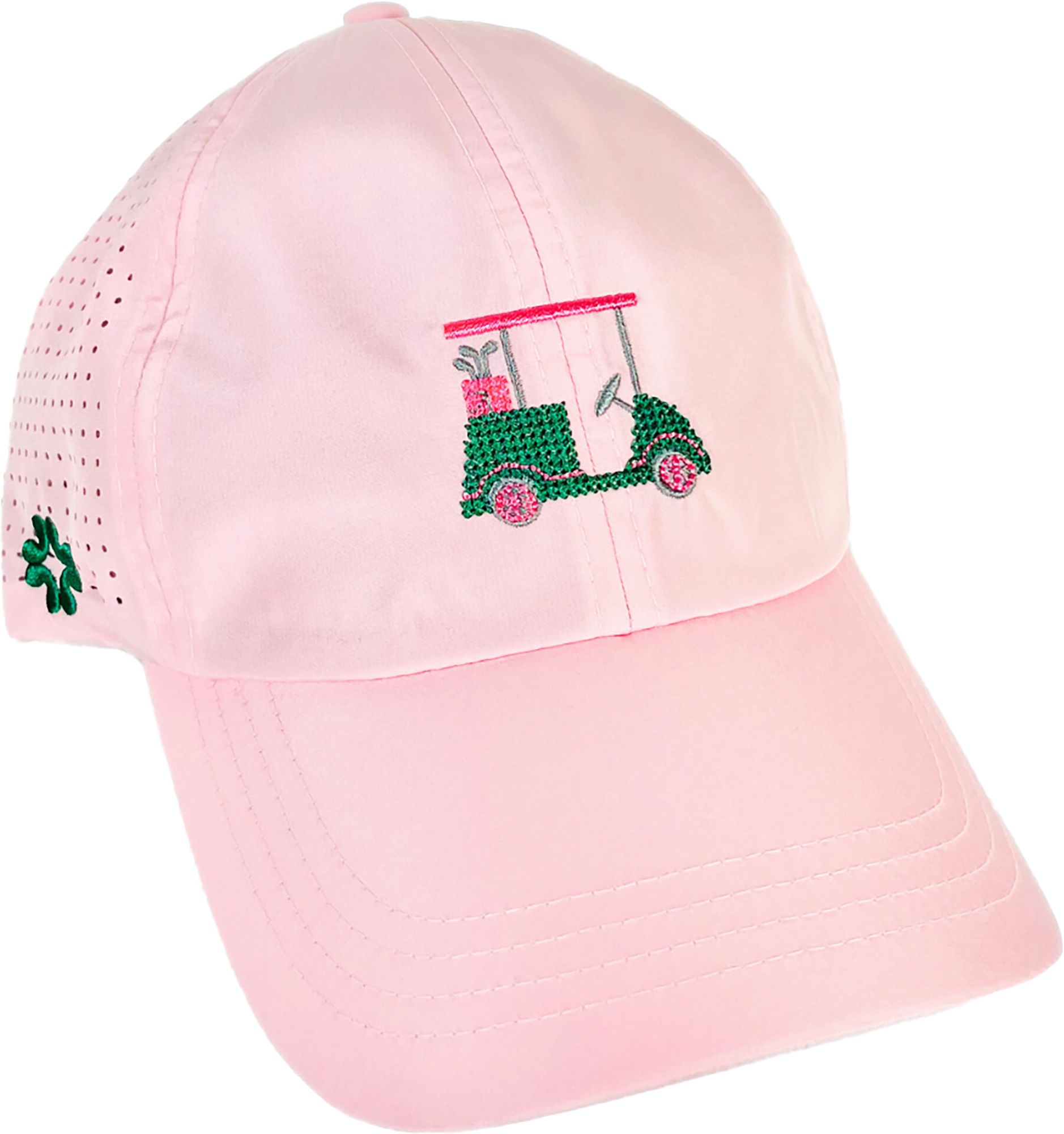 VimHue Women's Golf Cart Cross Stitch Sun Goddess Tuck-in Strap Golf Hat