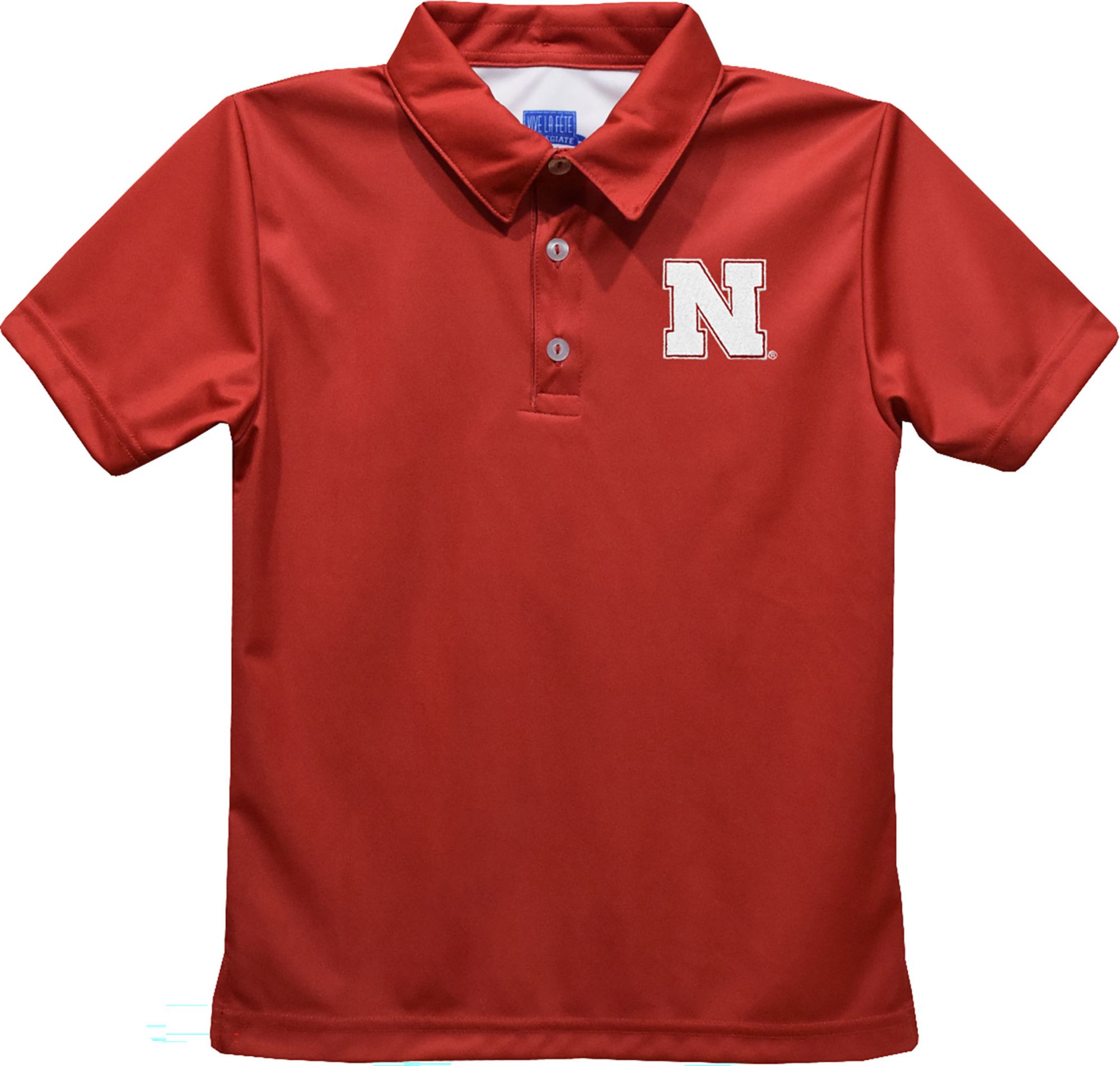 Vive La Fete Boys' Nebraska Cornhuskers Red Dave Polo