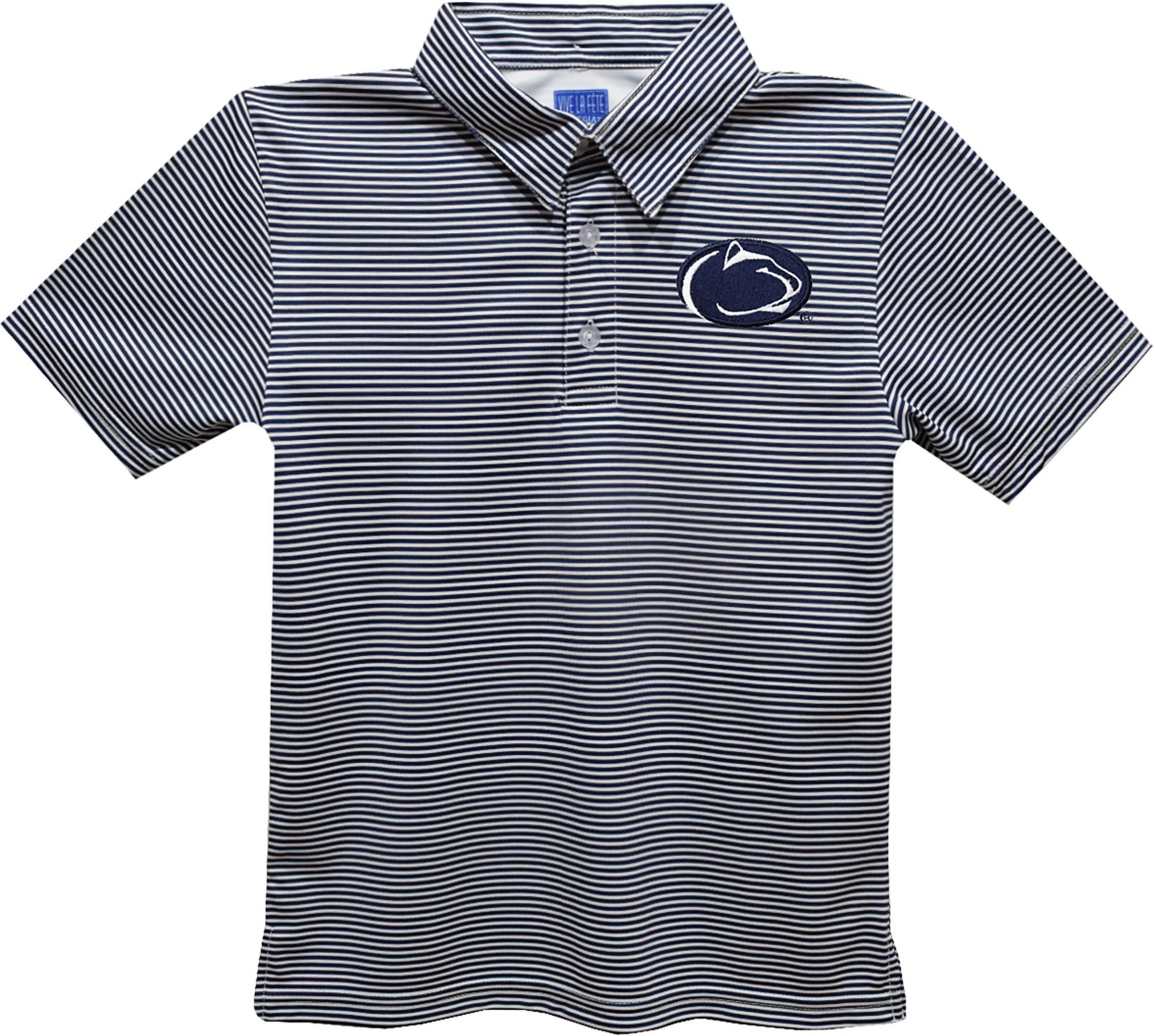 Vive La Fete Boys' Penn State Nittany Lions Blue Ted Pencil Stripe Polo