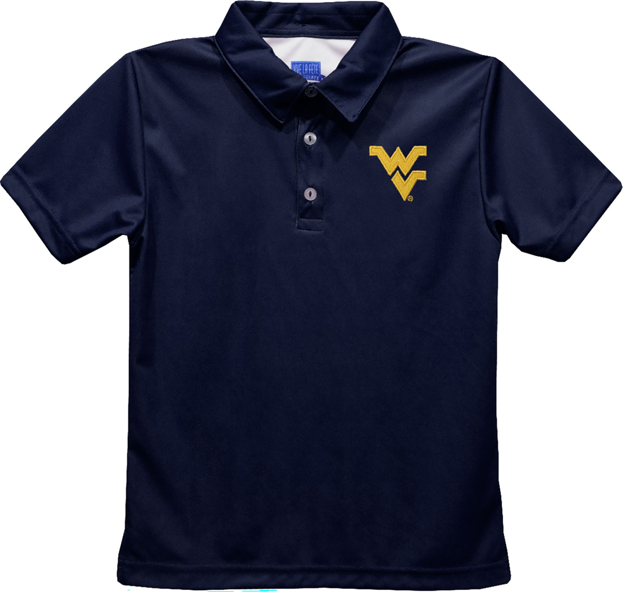 Vive La Fete Boys' West Virginia Mountaineers Blue Dave Polo