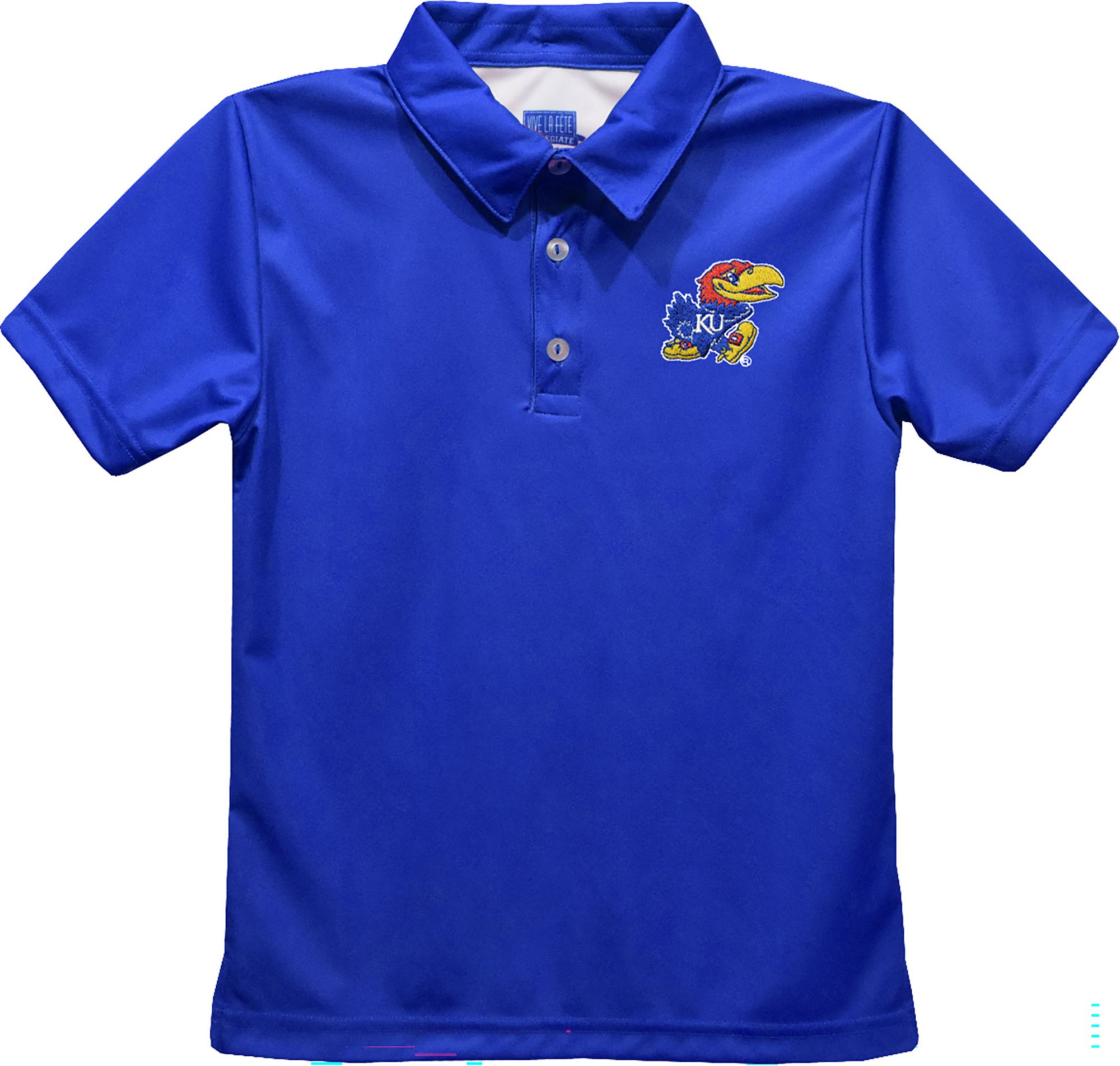 Vive La Fete Boys' Kansas Jayhawks Blue Dave Polo