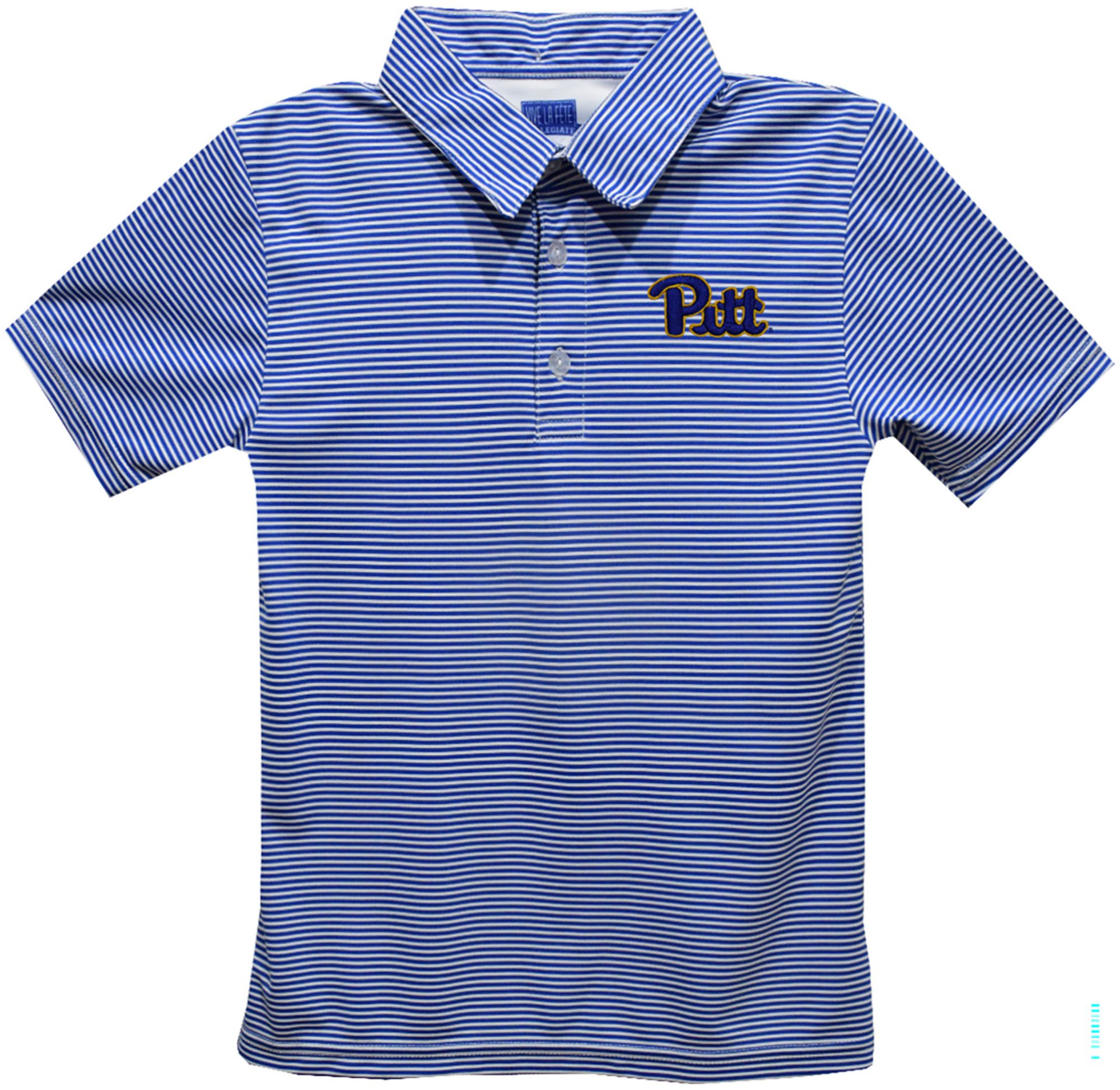 Vive La Fete Boys' Pitt Panthers Royal Ted Pencil Stripe Polo