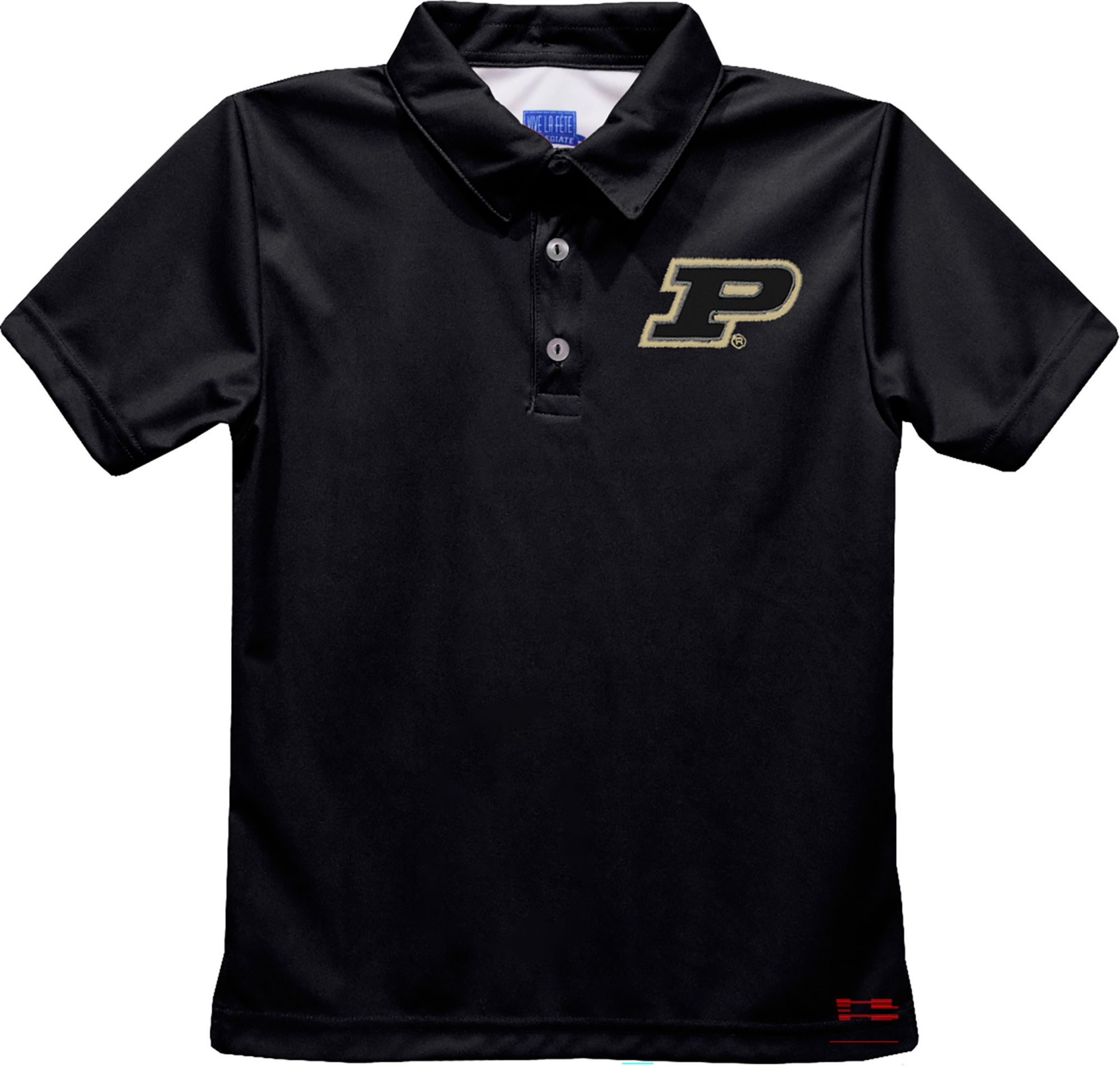Vive La Fete Boys' Purdue Boilermakers Black Dave Polo