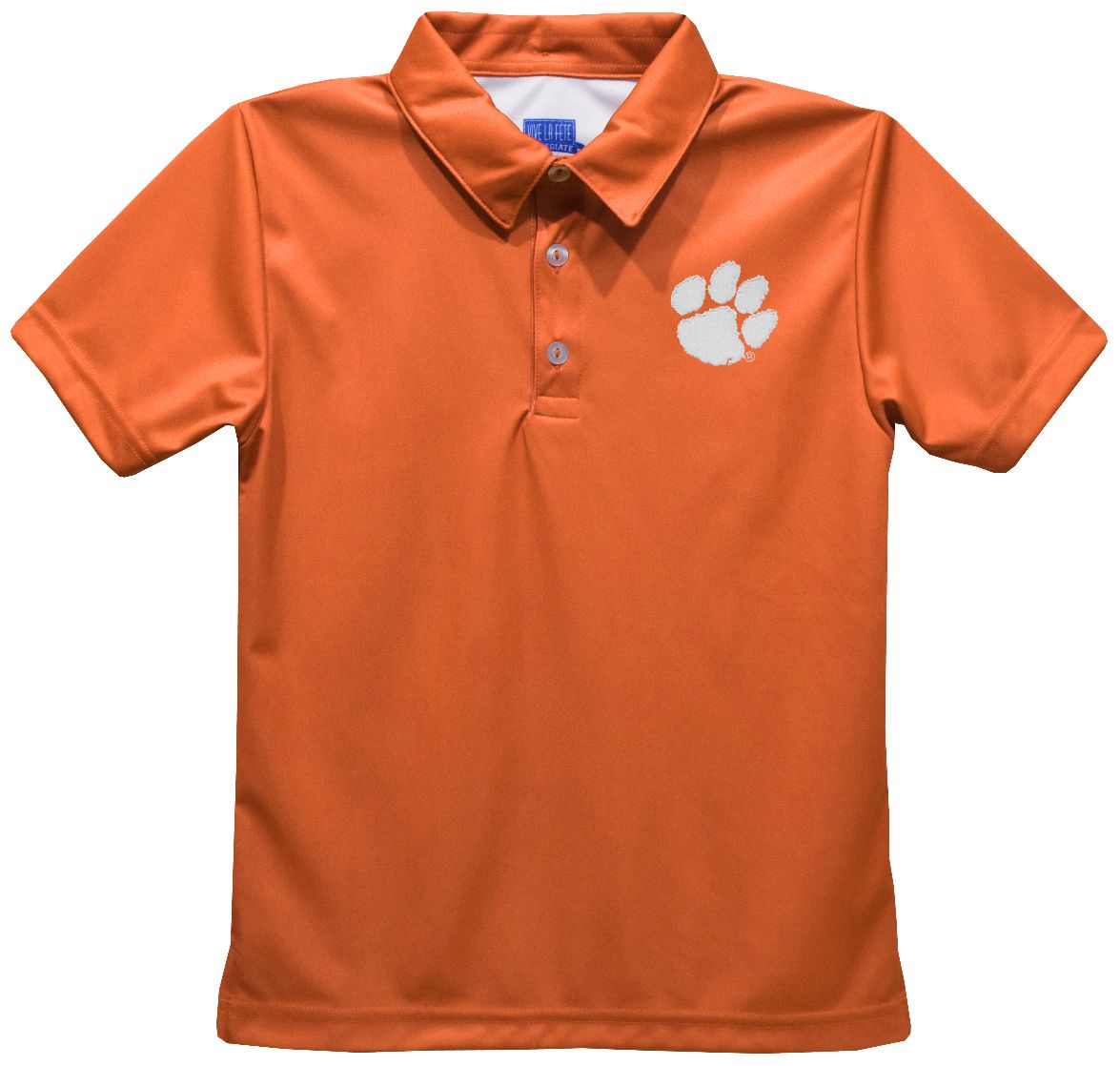 Vive La Fete Boys' Clemson Tigers Orange Dave Polo