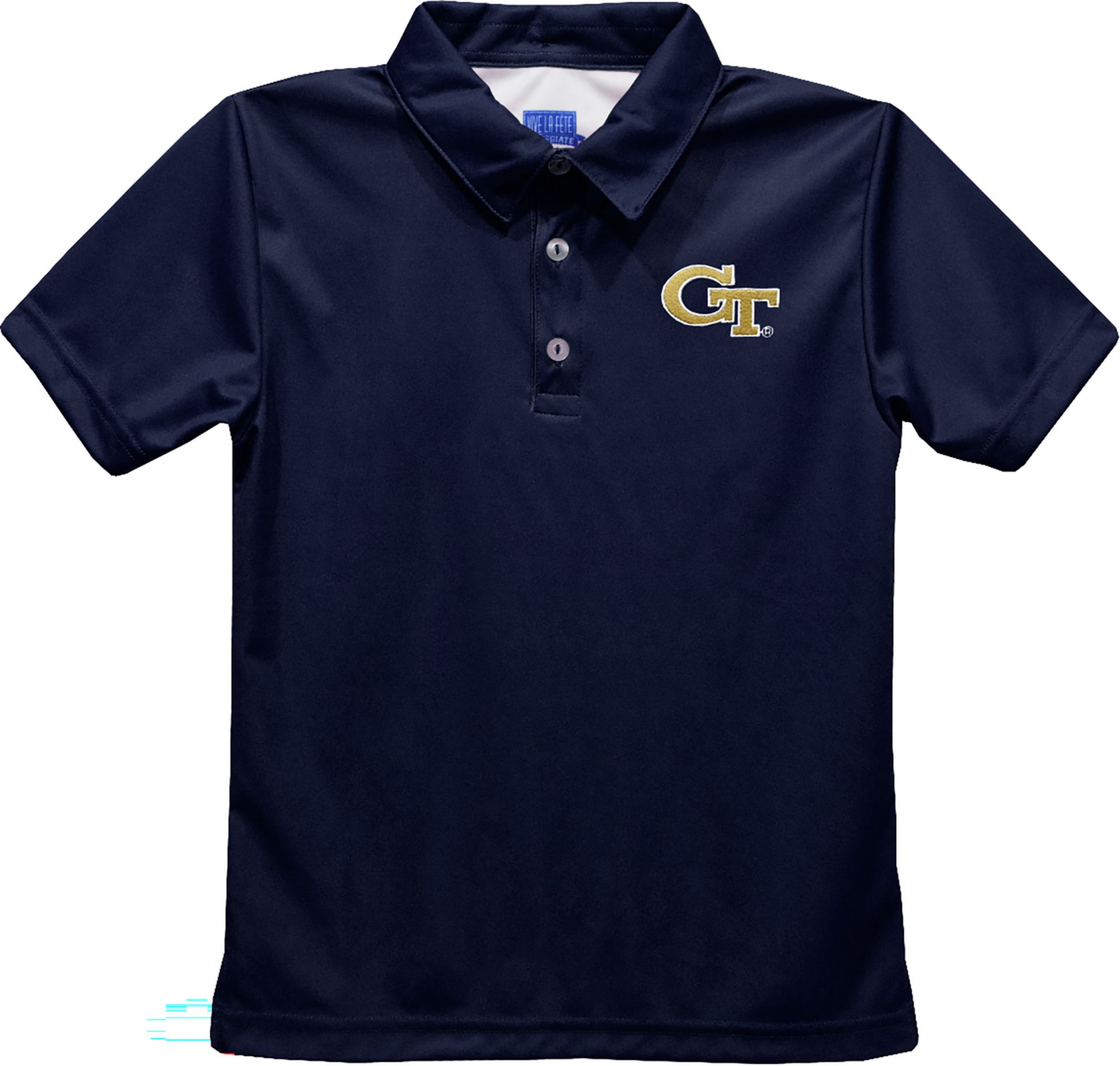 Vive La Fete Boys' Georgia Tech Yellow Jackets Blue Dave Polo