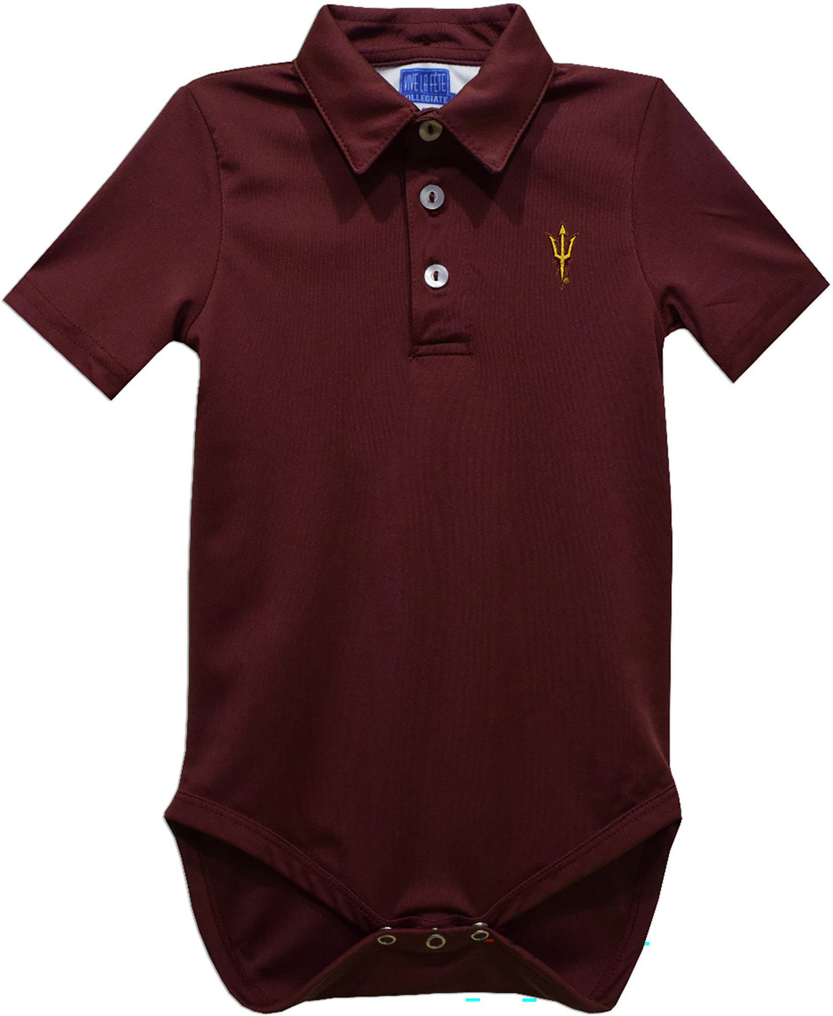 Vive La Fete Infant Arizona State Sun Devils Maroon Ted Polo Creeper