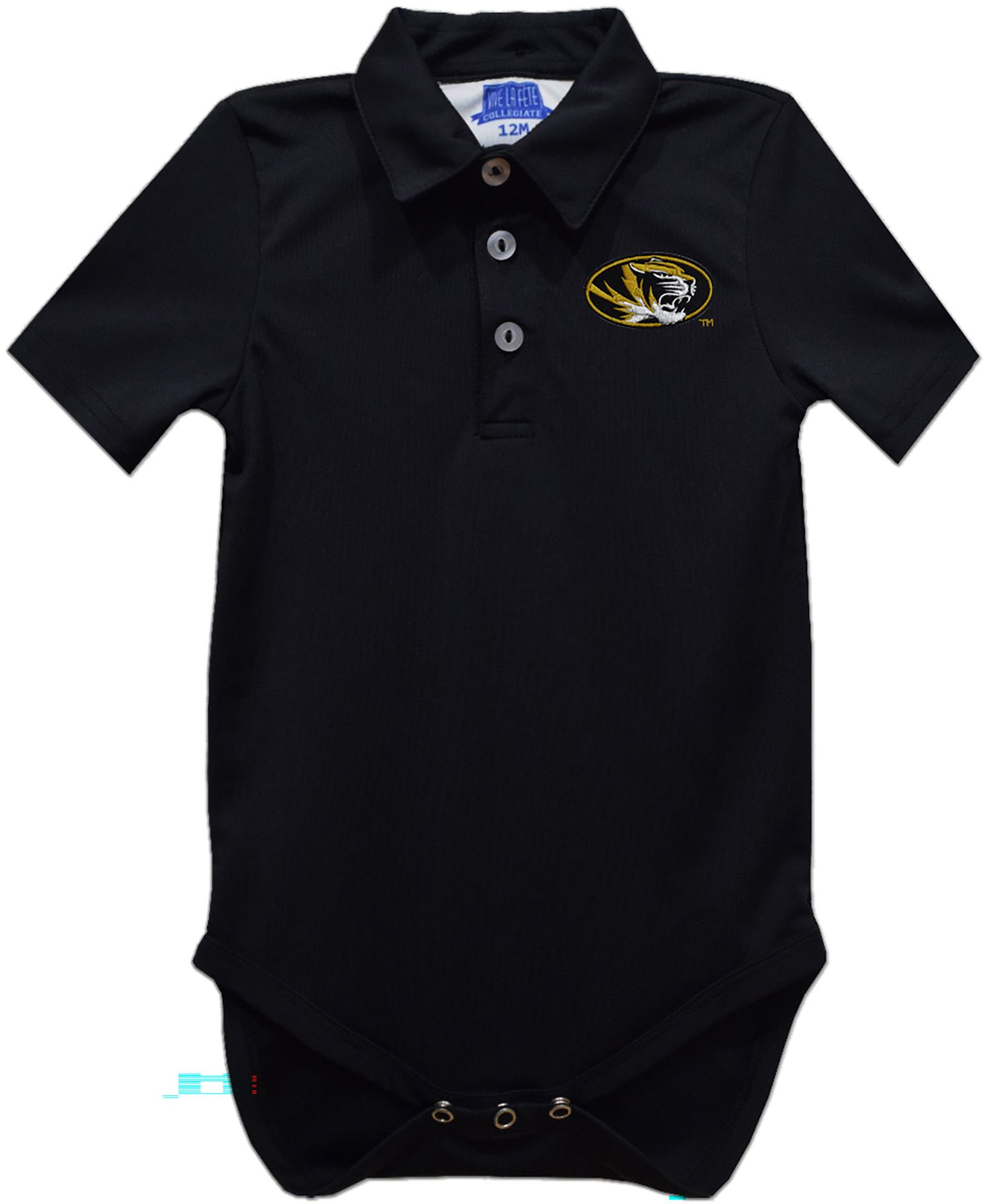 Vive La Fete Infant Missouri Tigers Black Ted Polo Creeper